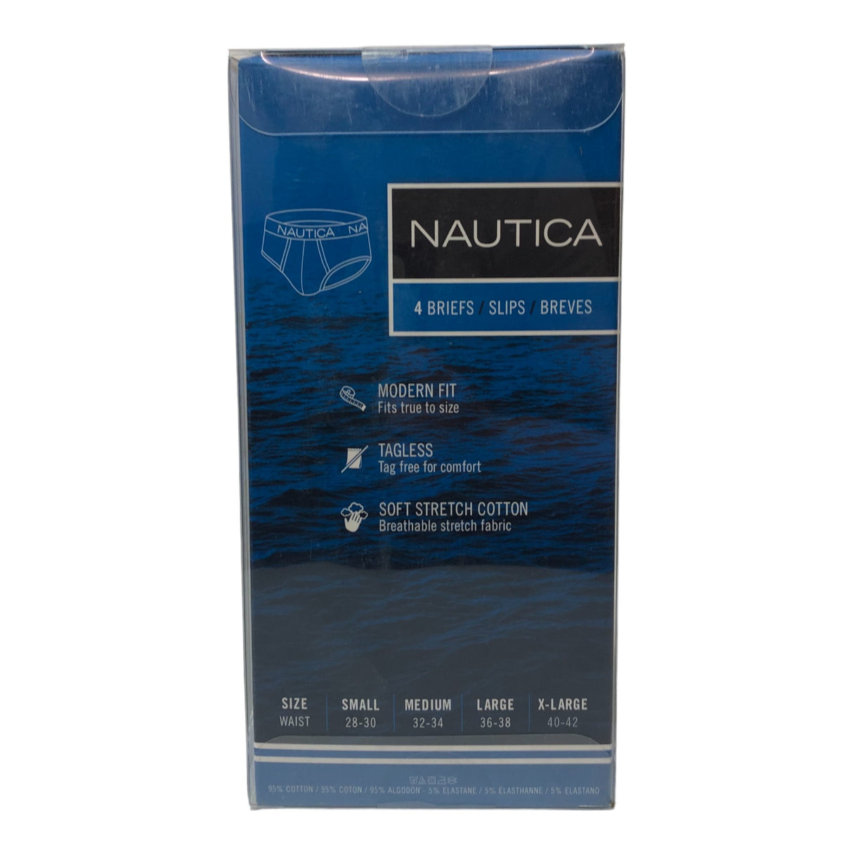 Nautica 4x Men's Briefs - SIZE - S