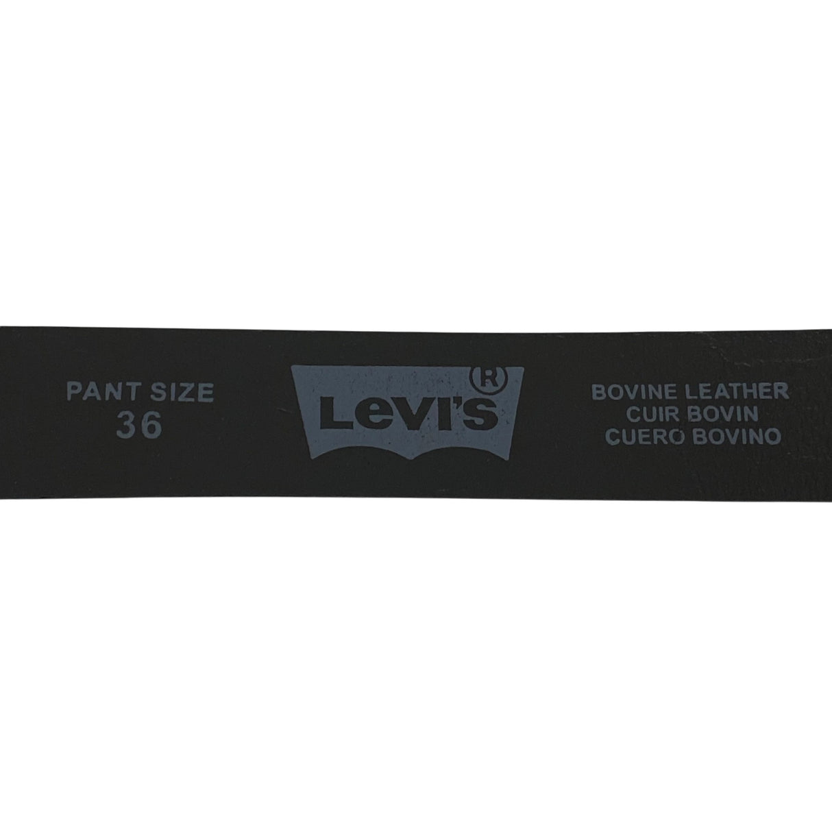 Levis Men's Casual Black Leather Belt - Size 36