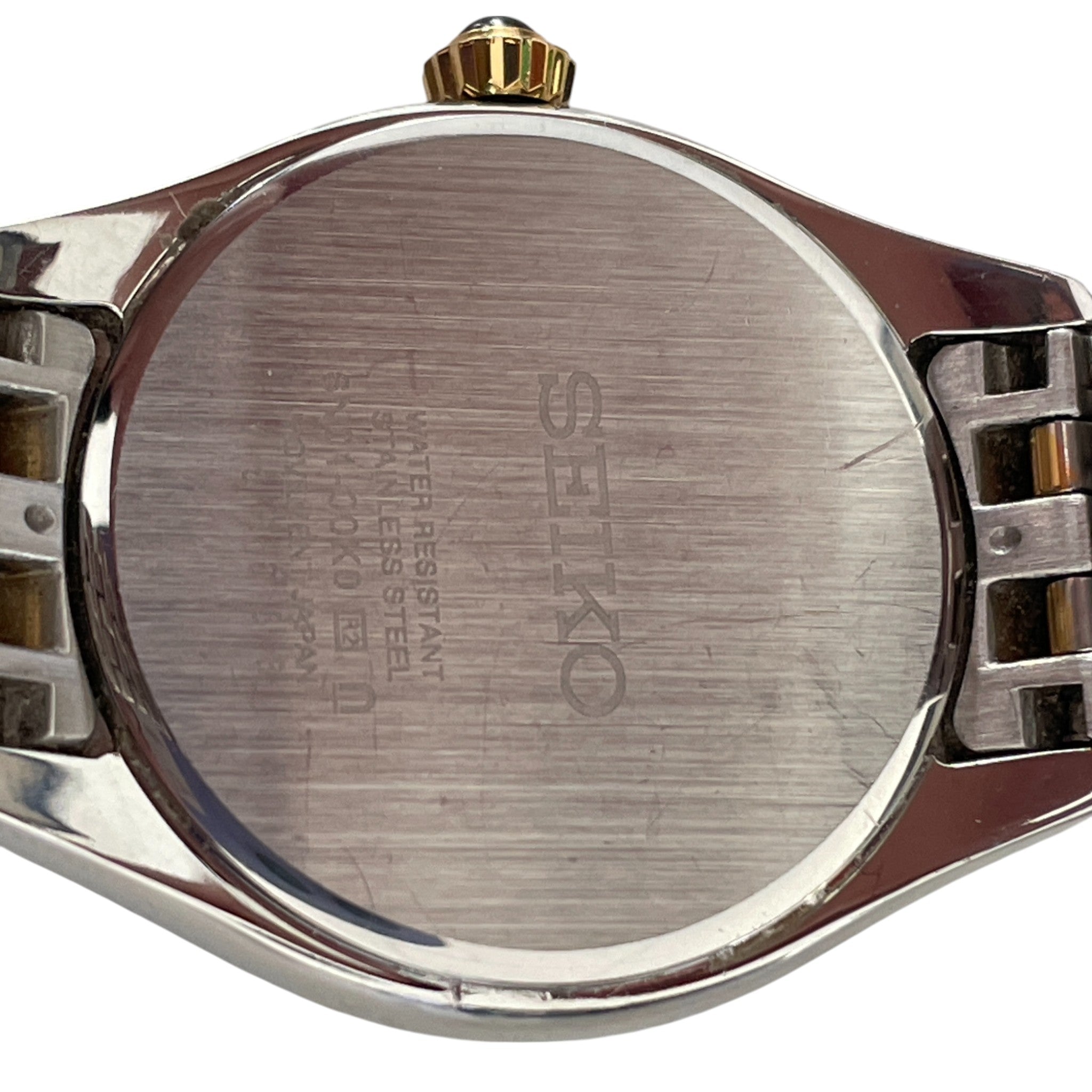 Seiko 'Caprice' 2-Tone Crystal Set Bezel Watch SUR480P