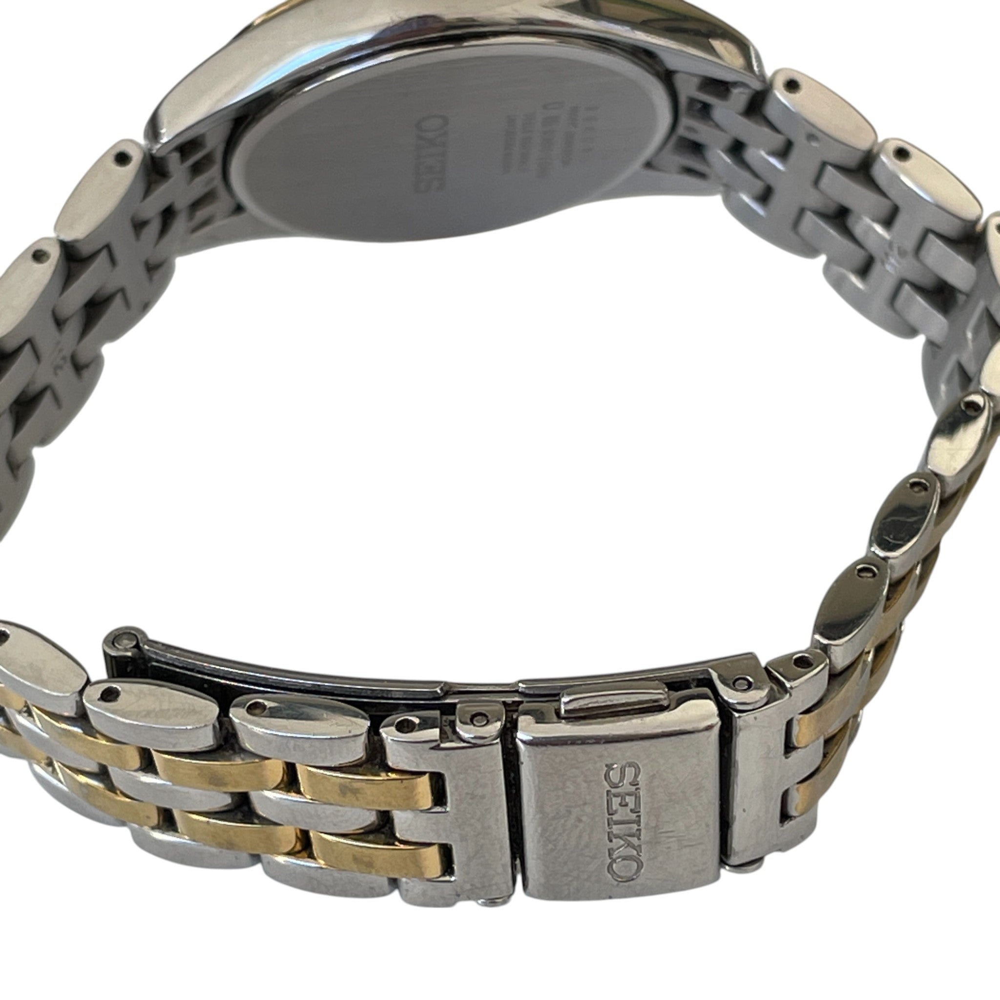 Seiko 'Caprice' 2-Tone Crystal Set Bezel Watch SUR480P