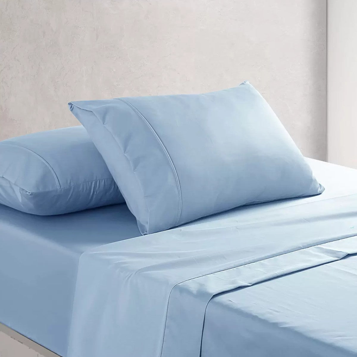 Onkaparinga Cotton Rich 1500 Thread Count Sheet King 4 Piece Set - Blue