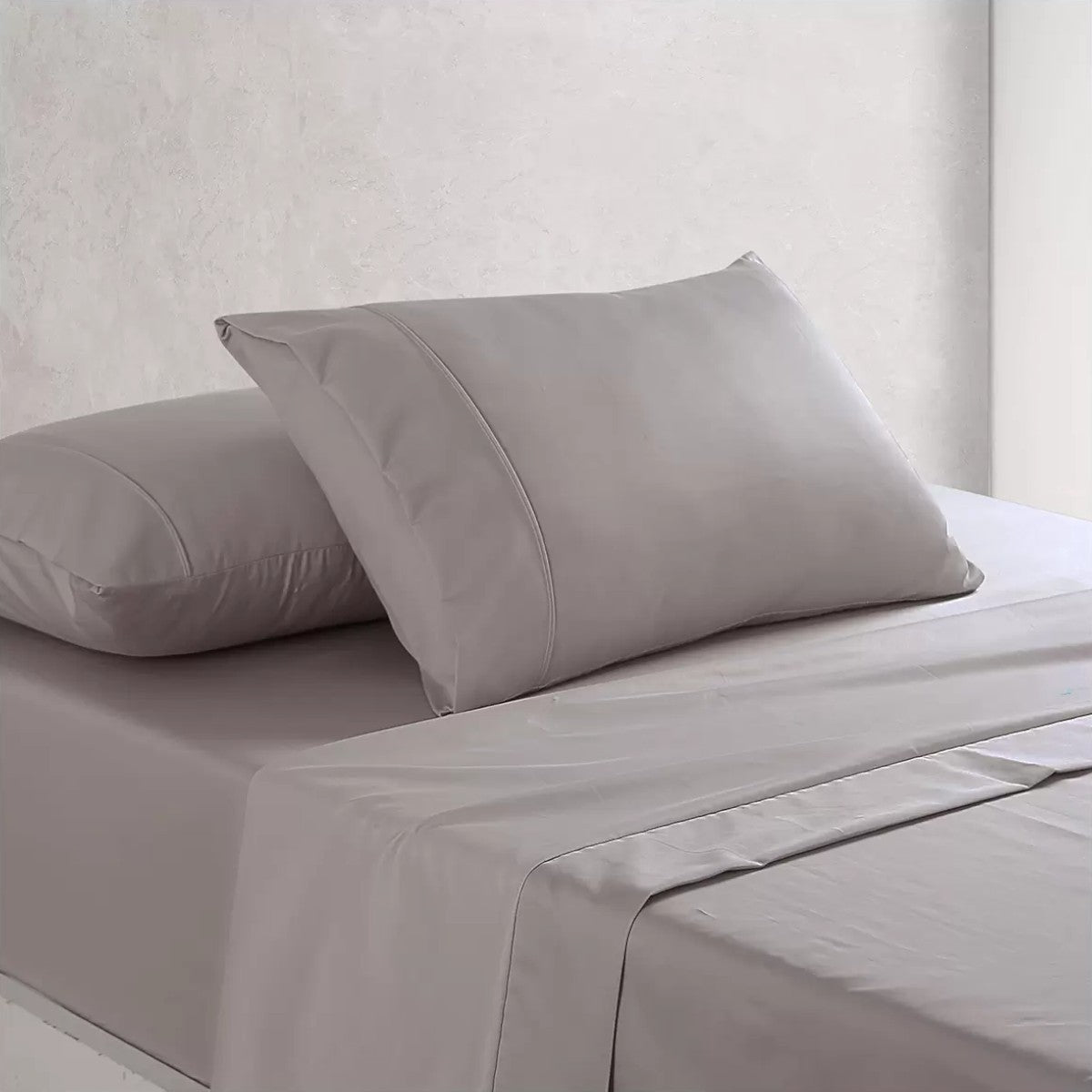 Onkaparinga Cotton Rich 1500 Thread Count Sheet King 4 Piece Set - Grey