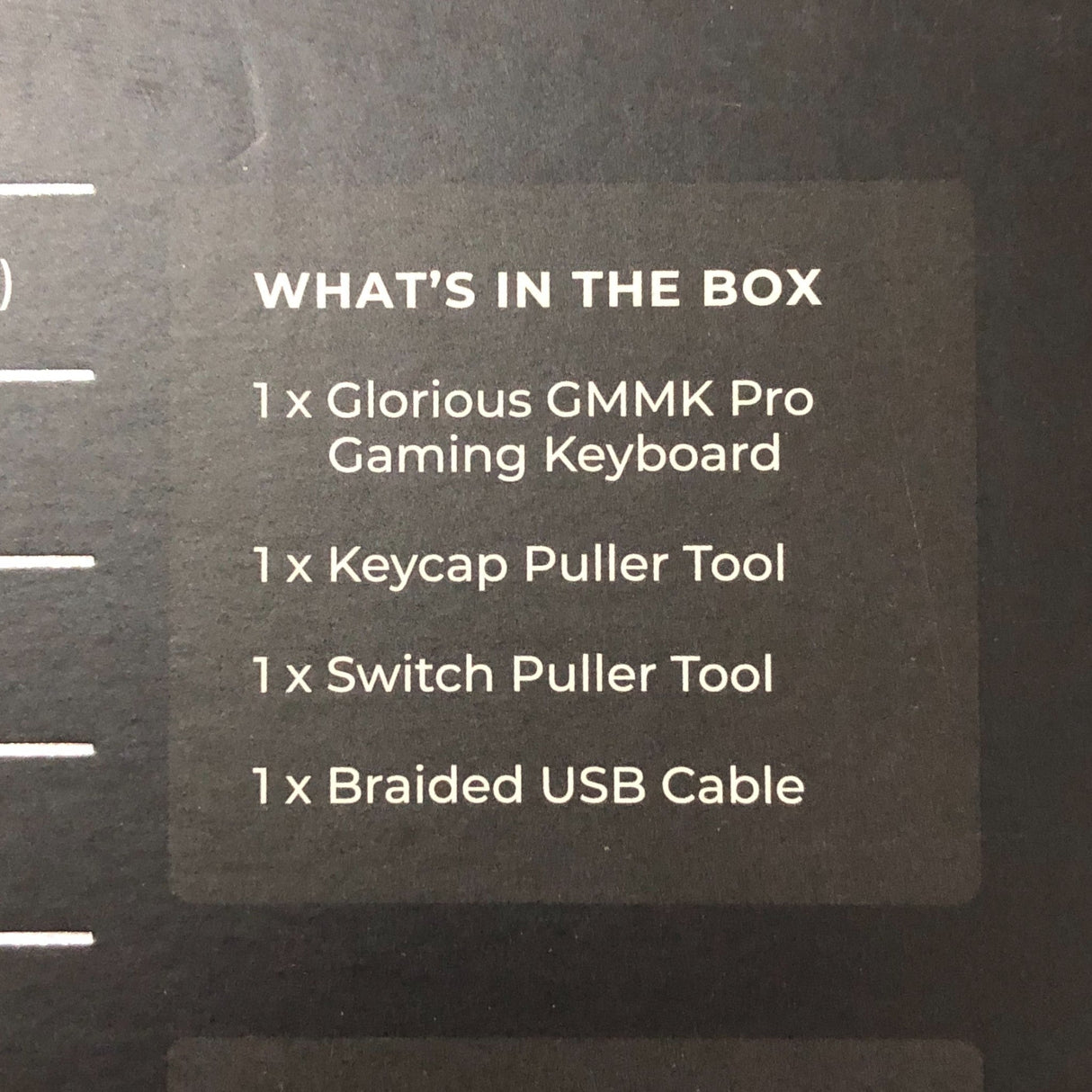 Glorious GMMK Pro 75% RGB Barebones Premium Compact Modular Mechanical Keyboard - Slate Black