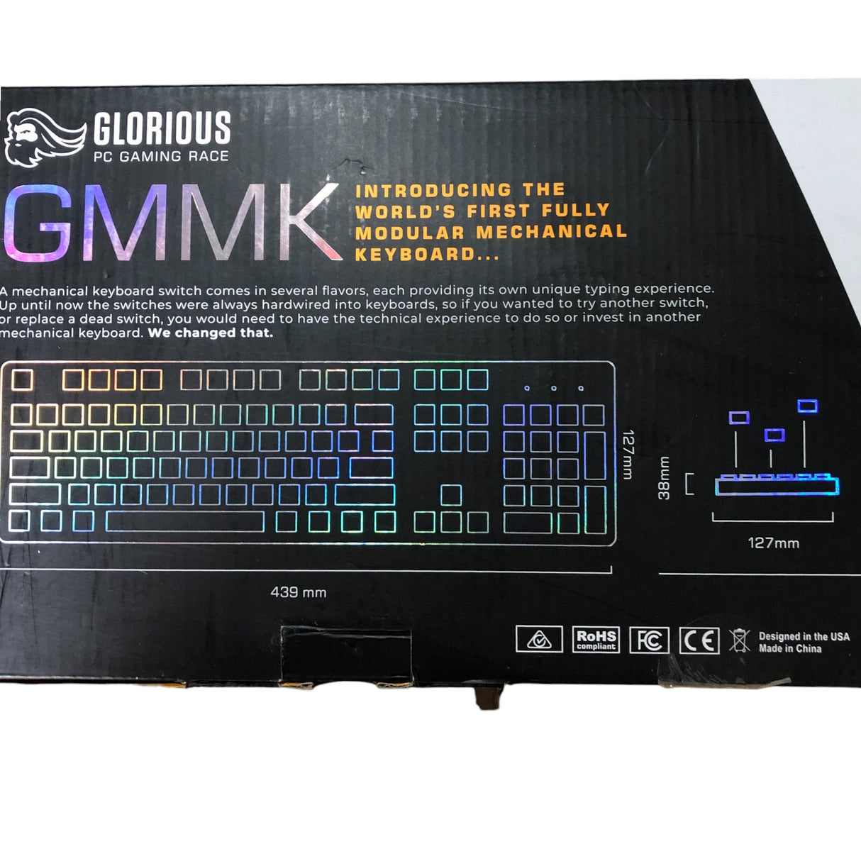 Glorious GMMK Full Size Modular Mechanical Keyboard