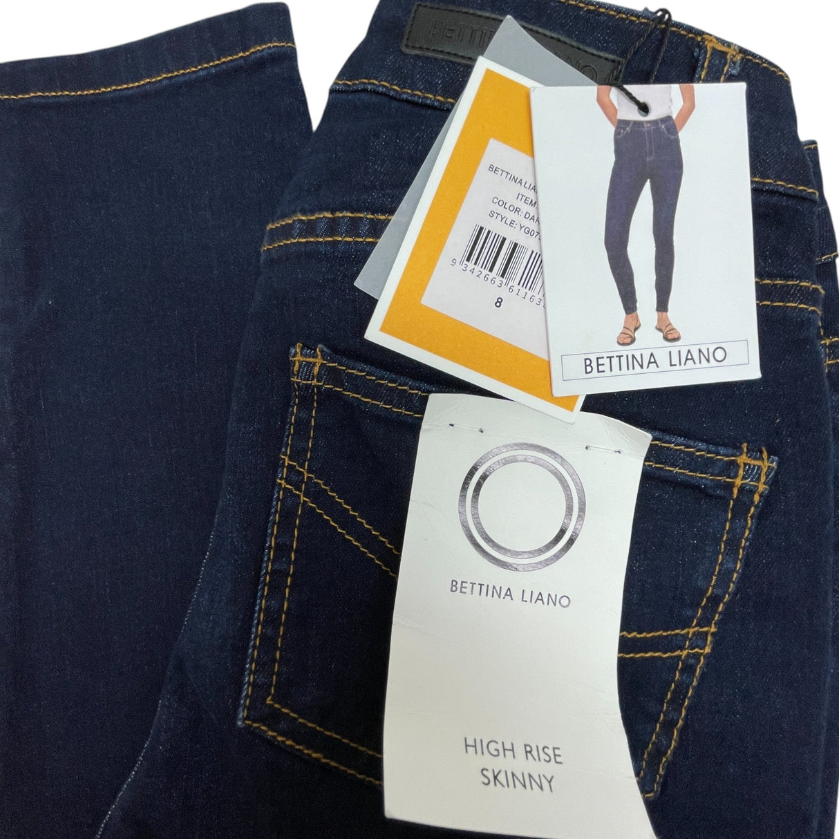 Bettina Liano Women's High Rise Skinny Jean - Indigo SIZE - 8