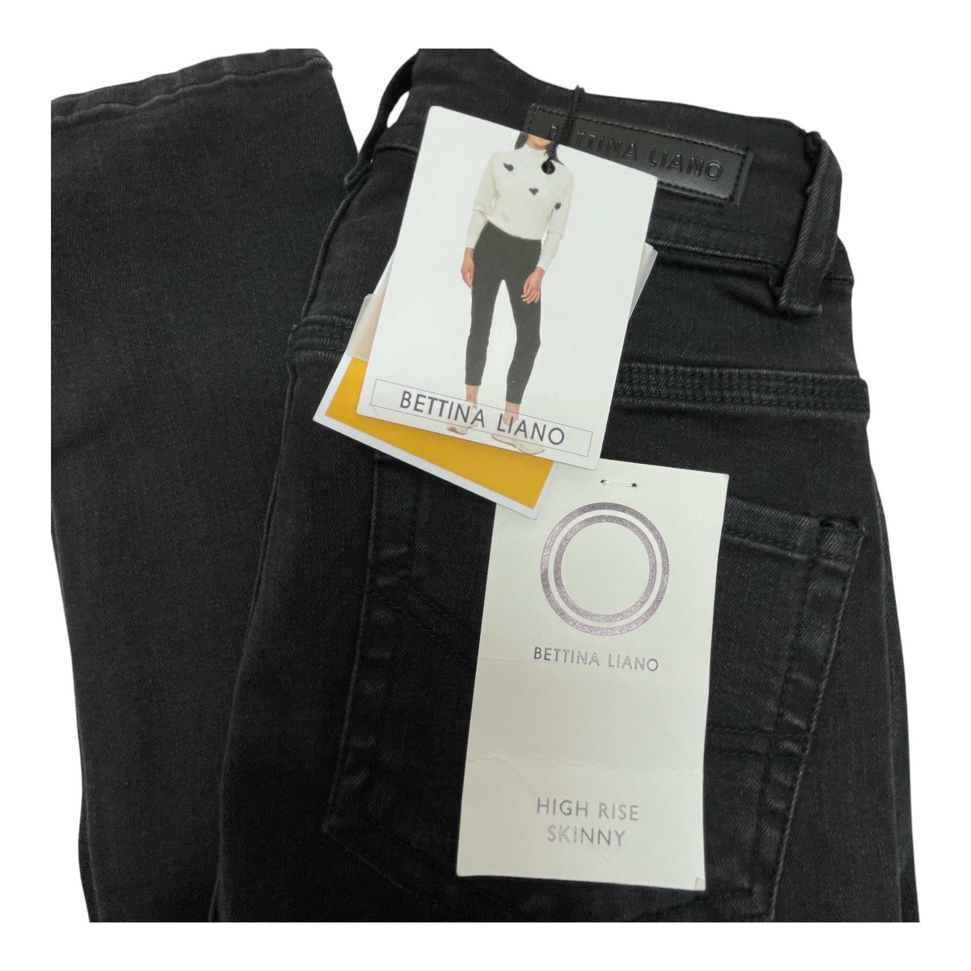 Bettina Liano Women's Jackie High Rise Skinny Jean - Black Wash