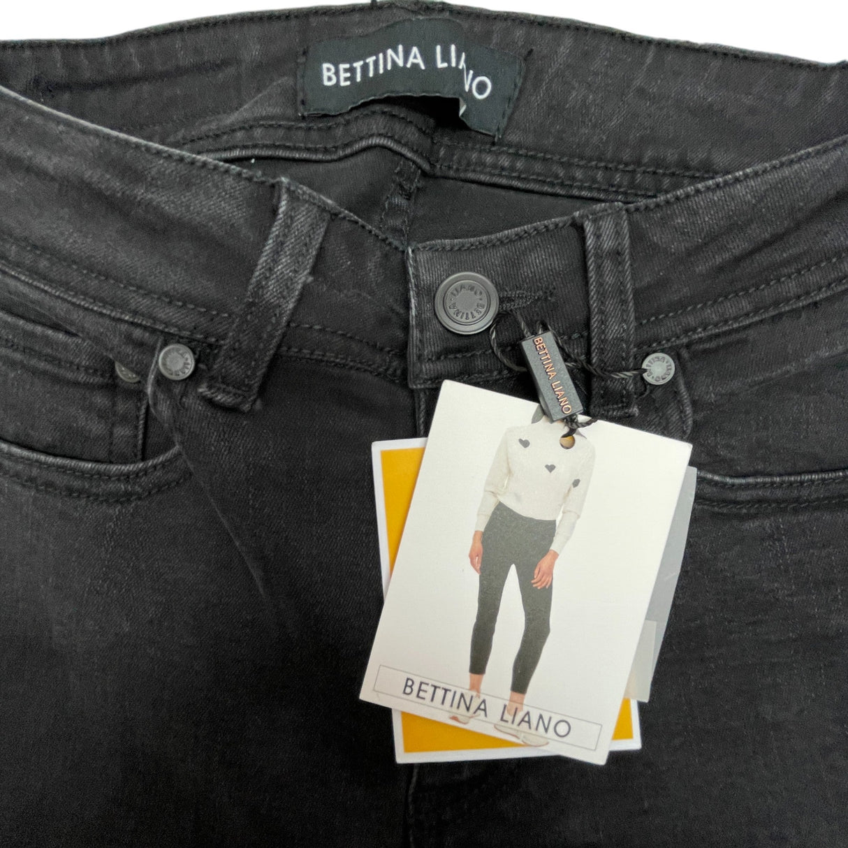 Bettina Liano Women's Jackie High Rise Skinny Jean - Black Wash