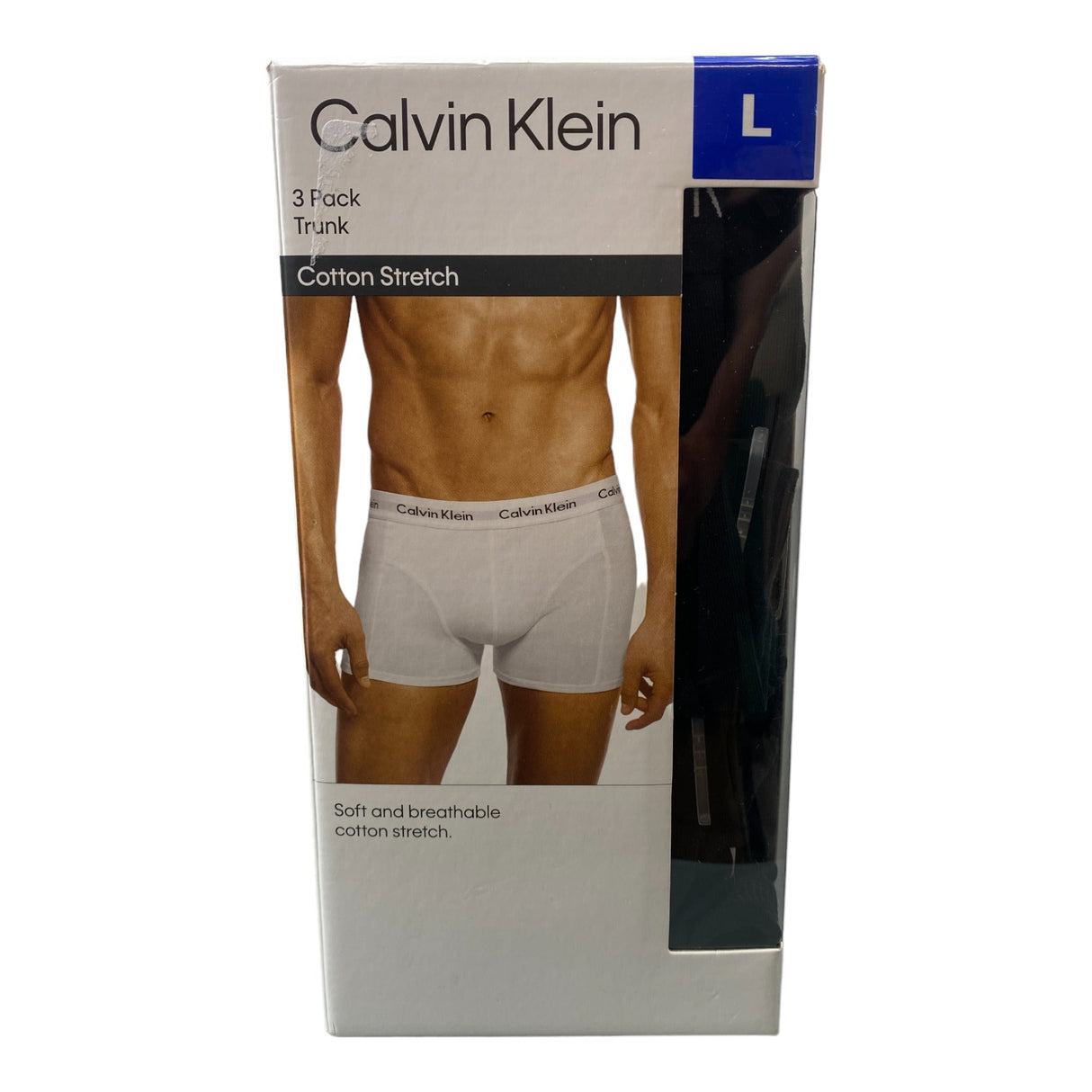 Calvin Klein 3x Men's Cotton Stretch Trunks SIZE - Large