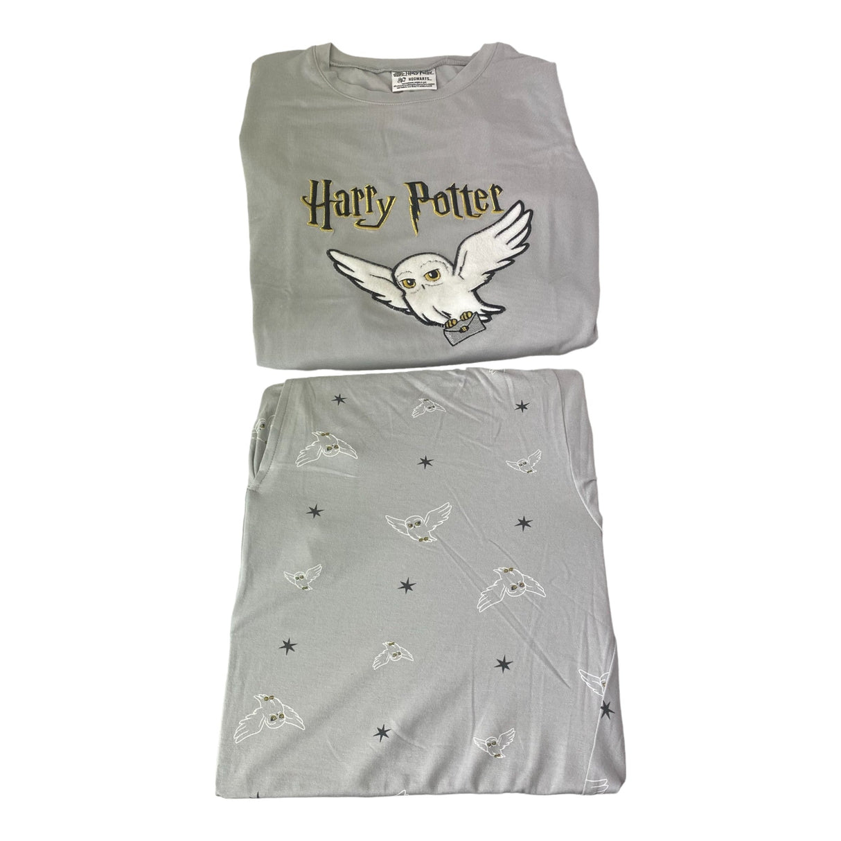 Harry Potter Women's 2 Piece Sleepwear Set - Grey