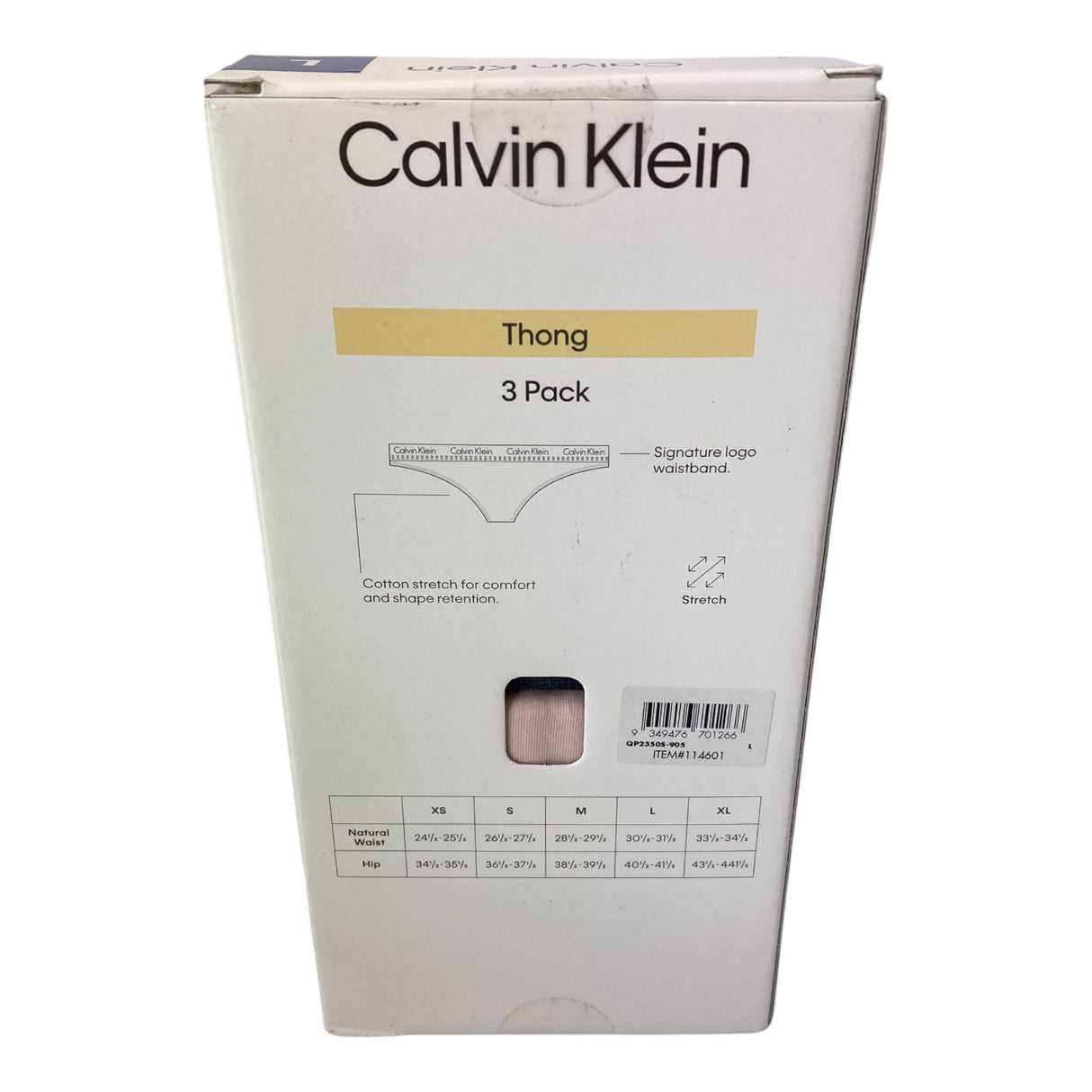 Calvin Klein 3x Women's Thong Underwear