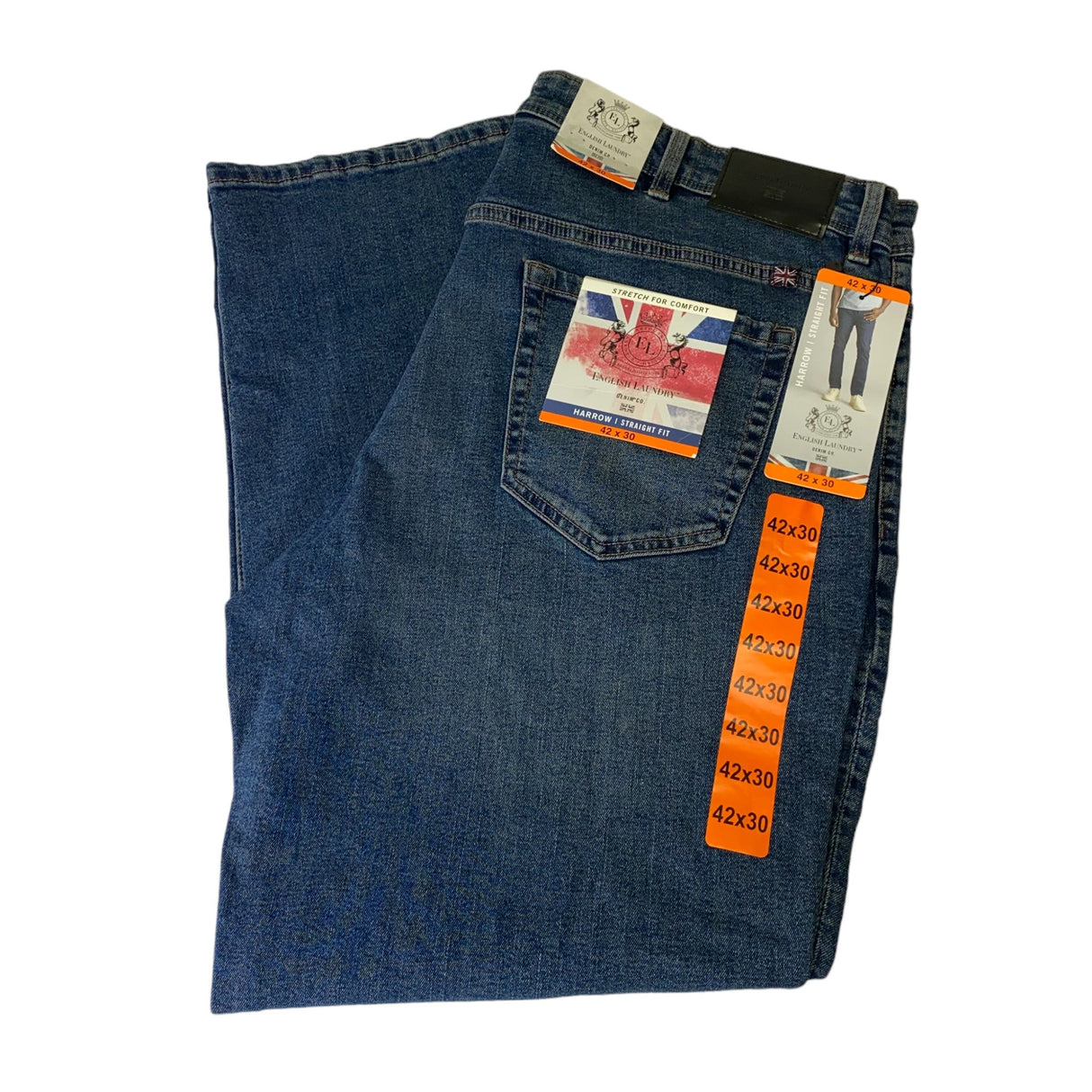 English Laundry Men's Harrow Straight Fit Jeans SIZE - 42