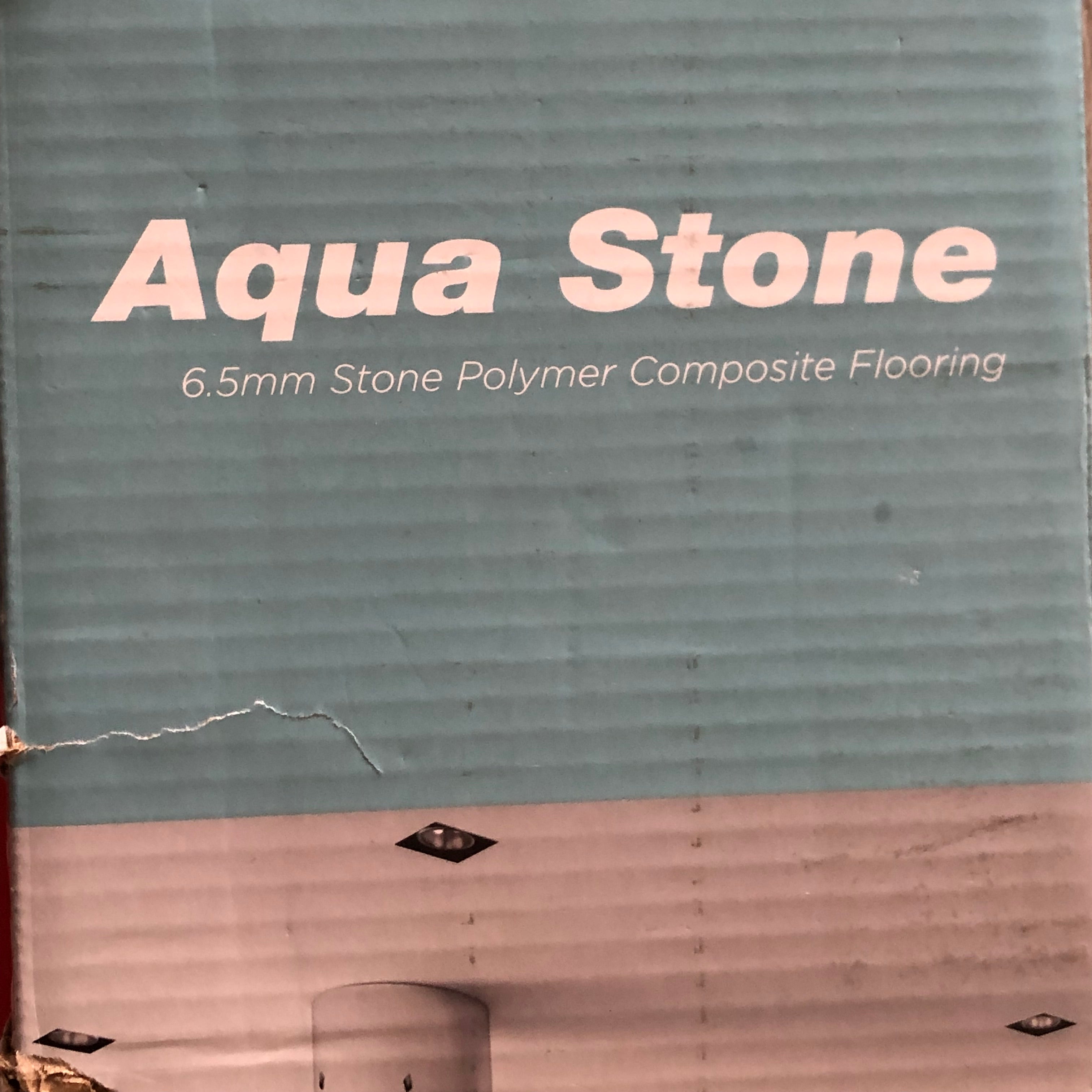 Aqua Stone 6.5mm Stone Polymer Composite Flooring 6+ 1 free