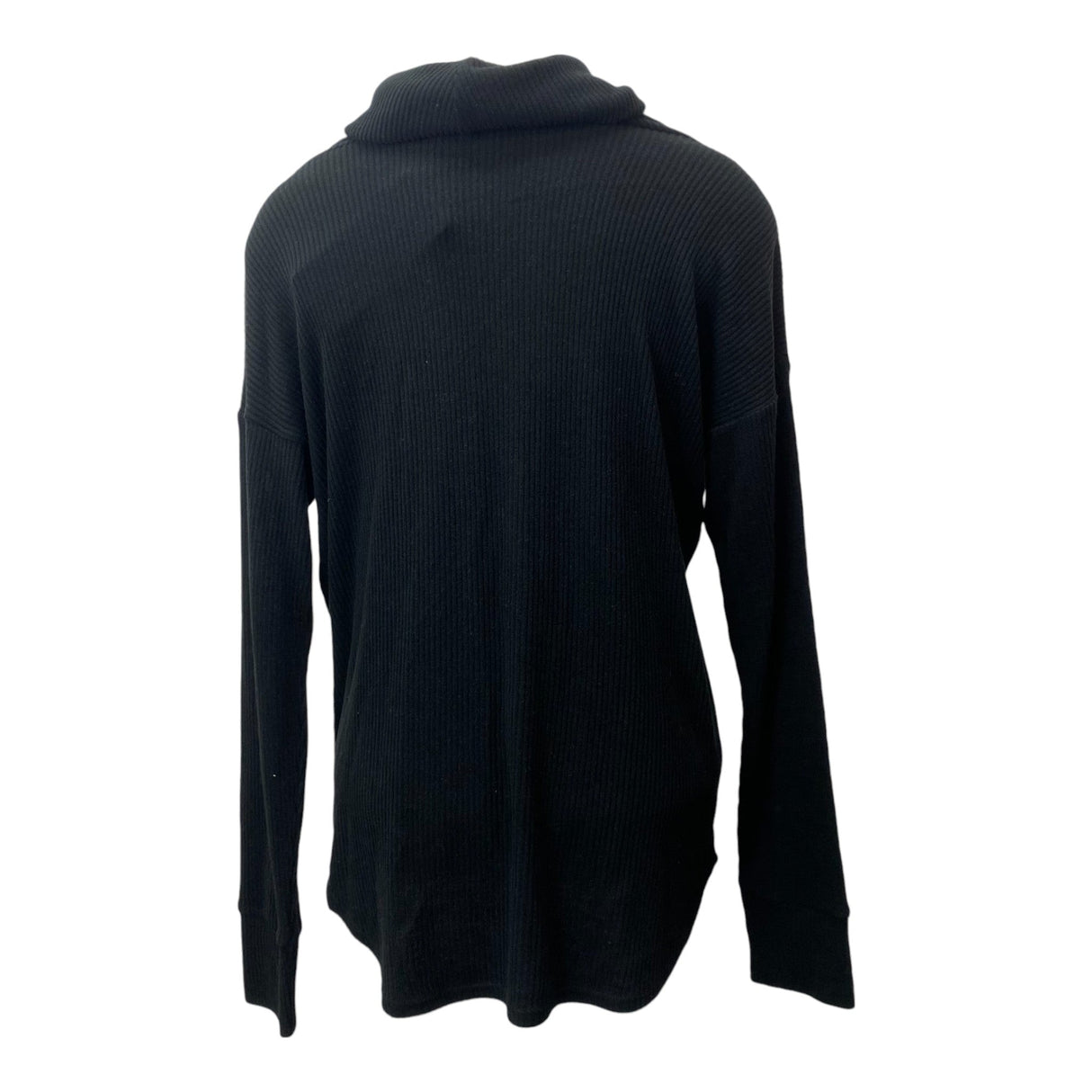 Max & Mia Women's Cozy Ribbed Cowl Neck Tunic Sweater - Black