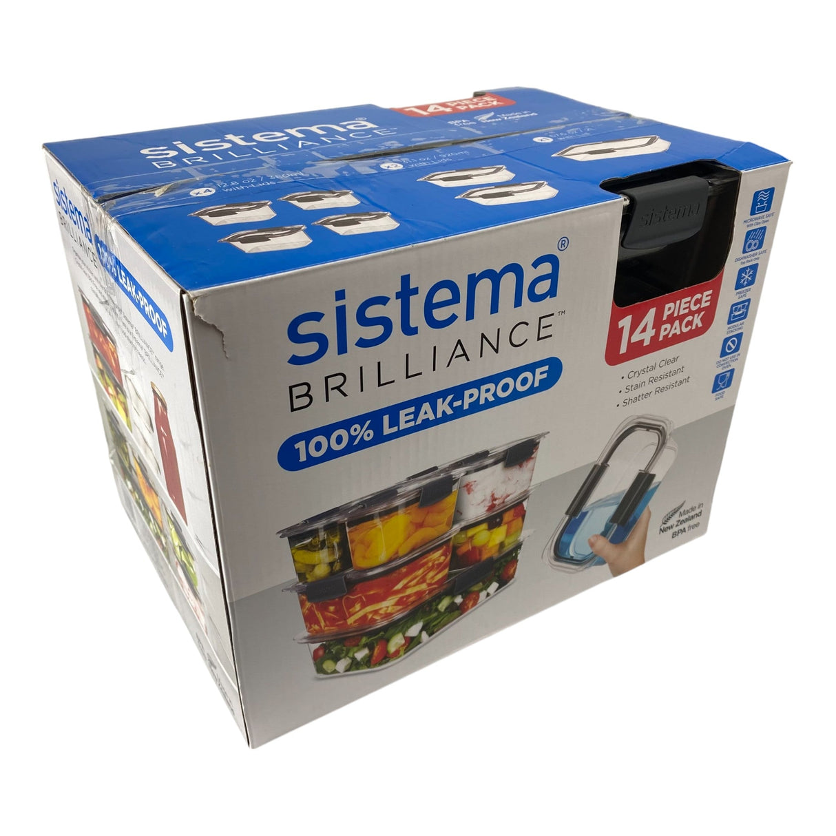 Sistema 14 Piece Set Brilliance Food Storage Container
