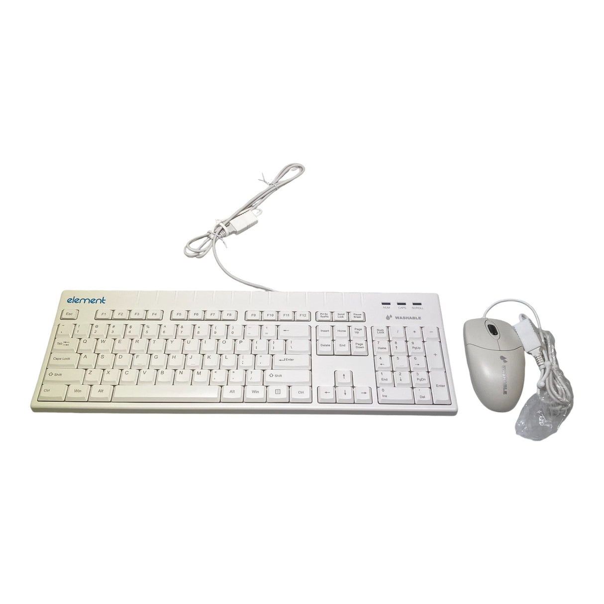 Element Medical Grade Washable Keyboard And Mouse Set