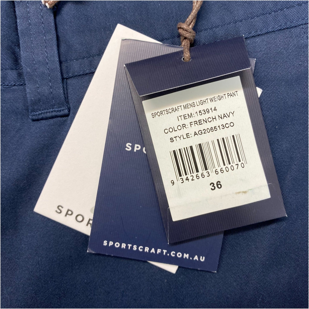 SportsCraft Men's Light Weight Pants - Size 36