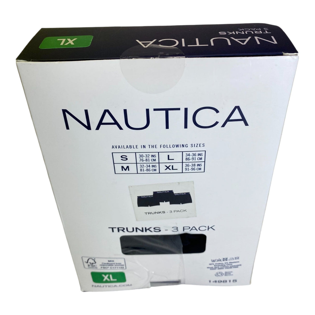Nautica 3x Mens Trunks SIZE - Extra Large