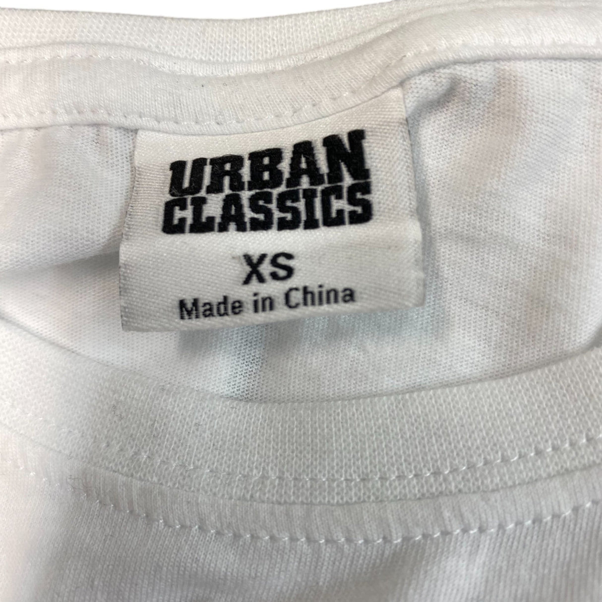 Urban Classics 2x Ladies Extended Shoulder Tee - Black & White