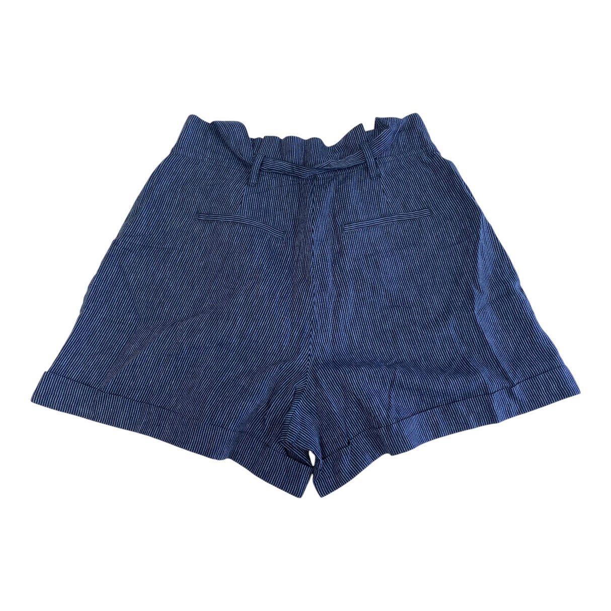 Matty M Women's Paperbag Waist Shorts - Navy Blue