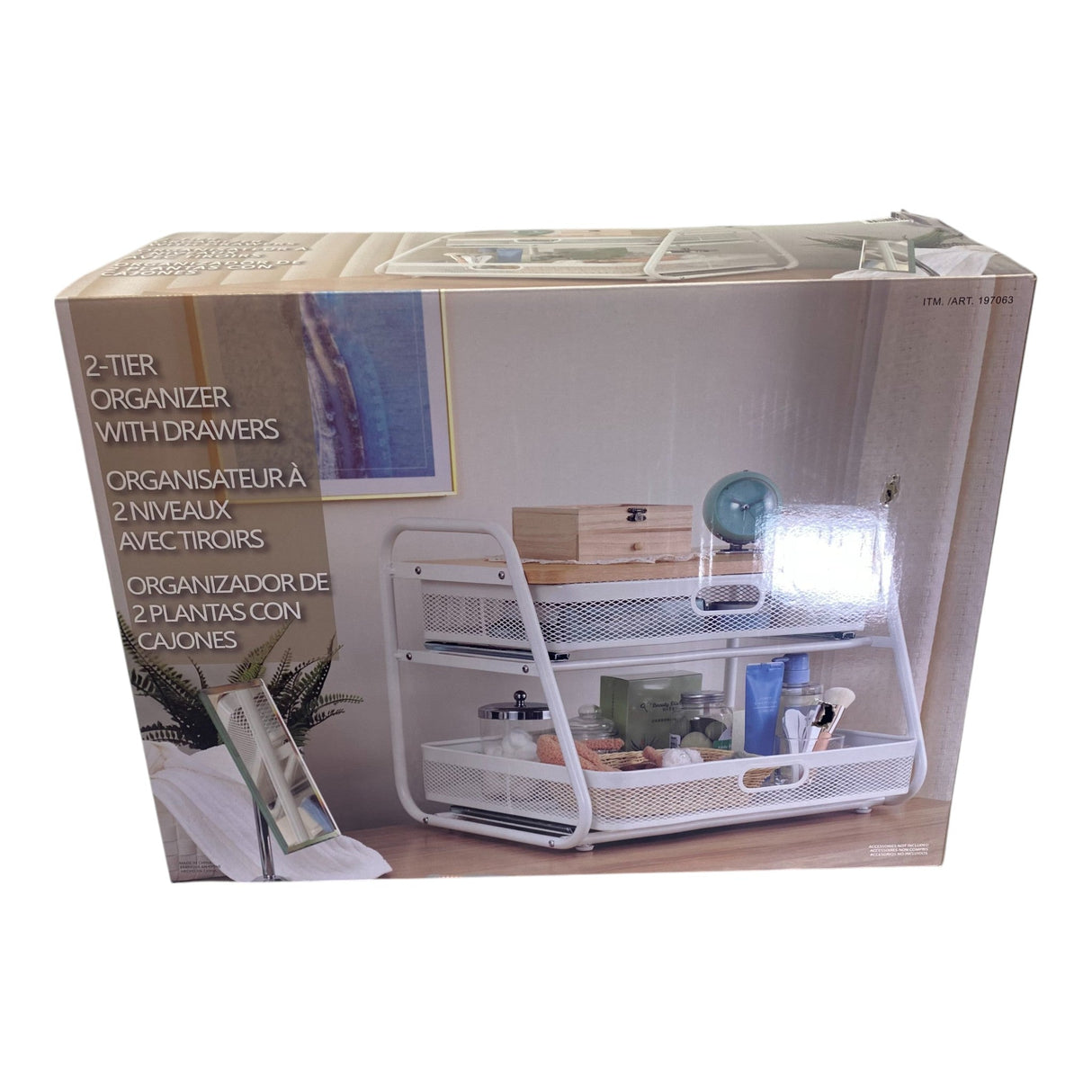 Nemcor Organiser With Drawers 2 Tier