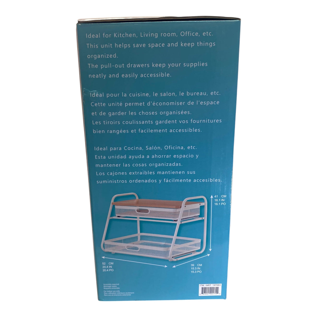 Nemcor Organiser With Drawers 2 Tier