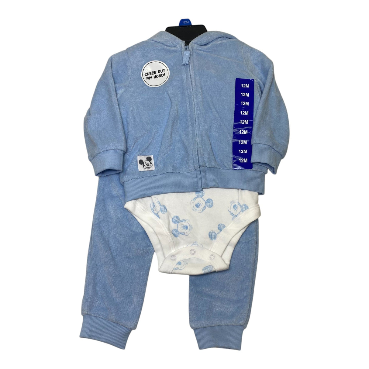 Disney Baby Mickey Mouse 3 Piece Clothing Set - Size 12M