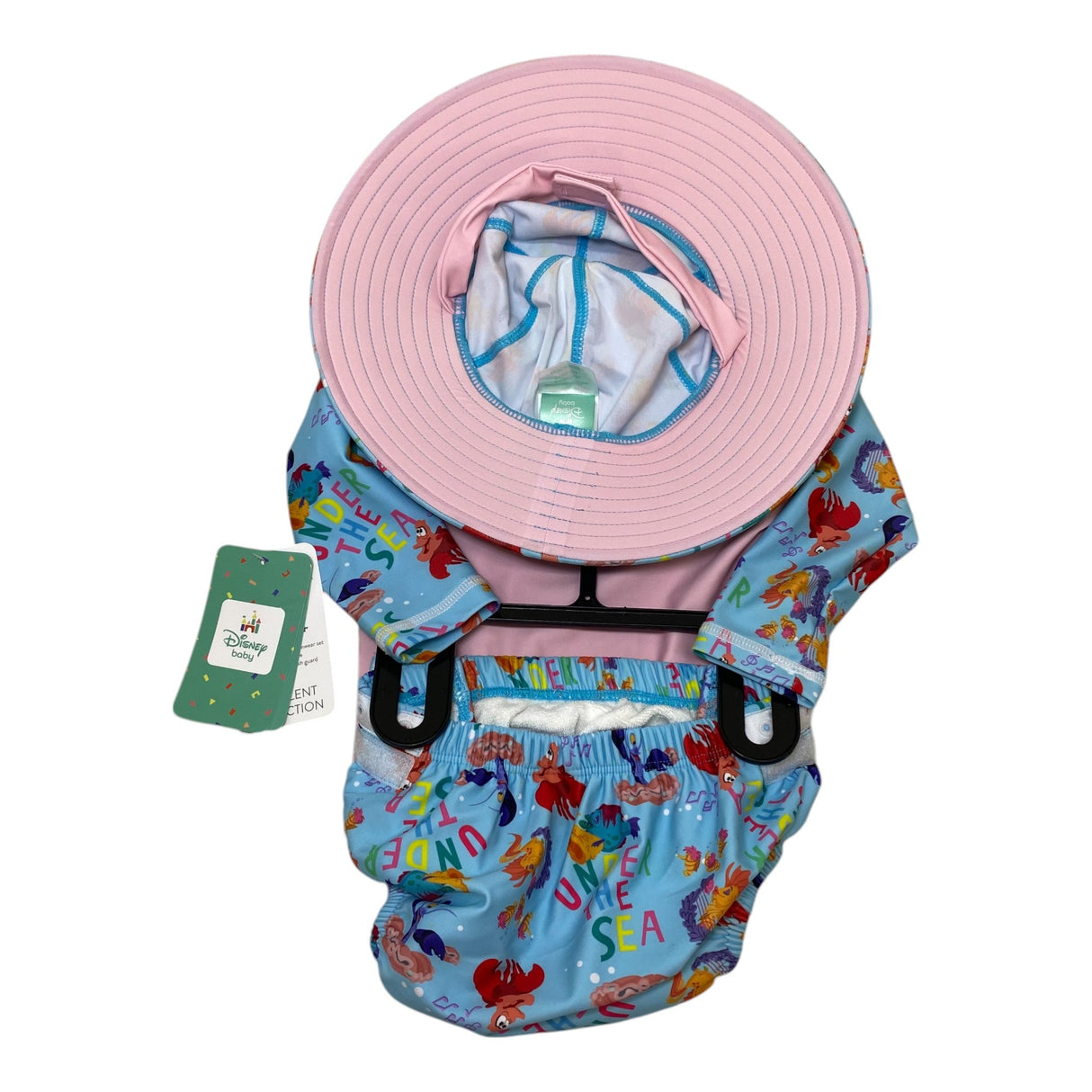 Disney Baby Ariel 3 Piece Swim Set - Size 3-6M