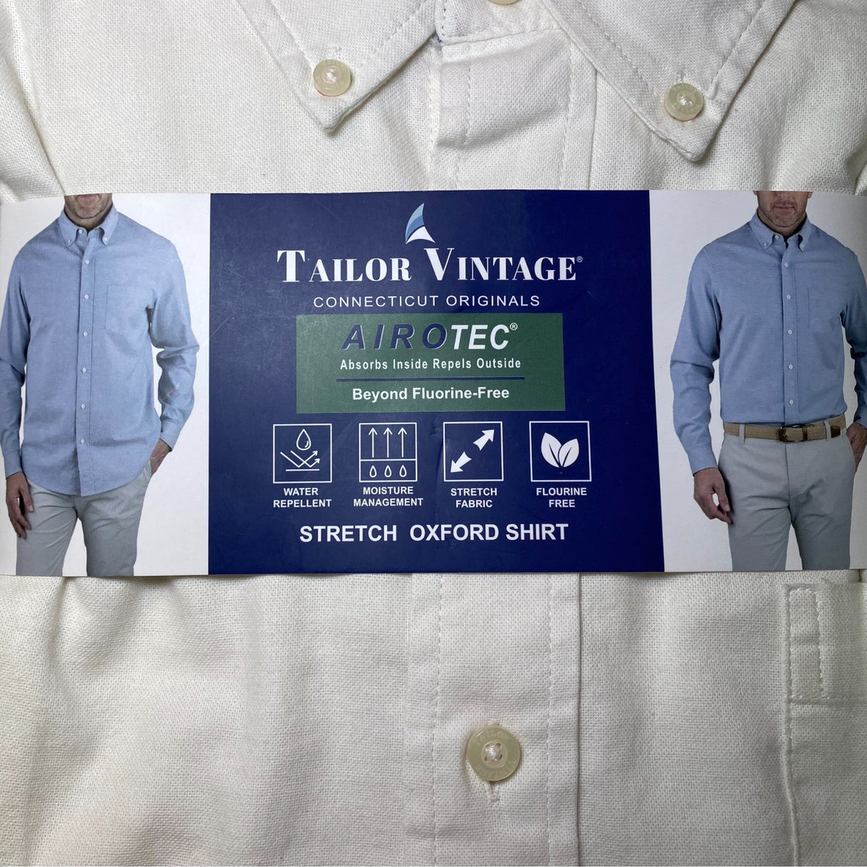 Tailor Vintage Men's Stretch Oxford Shirt