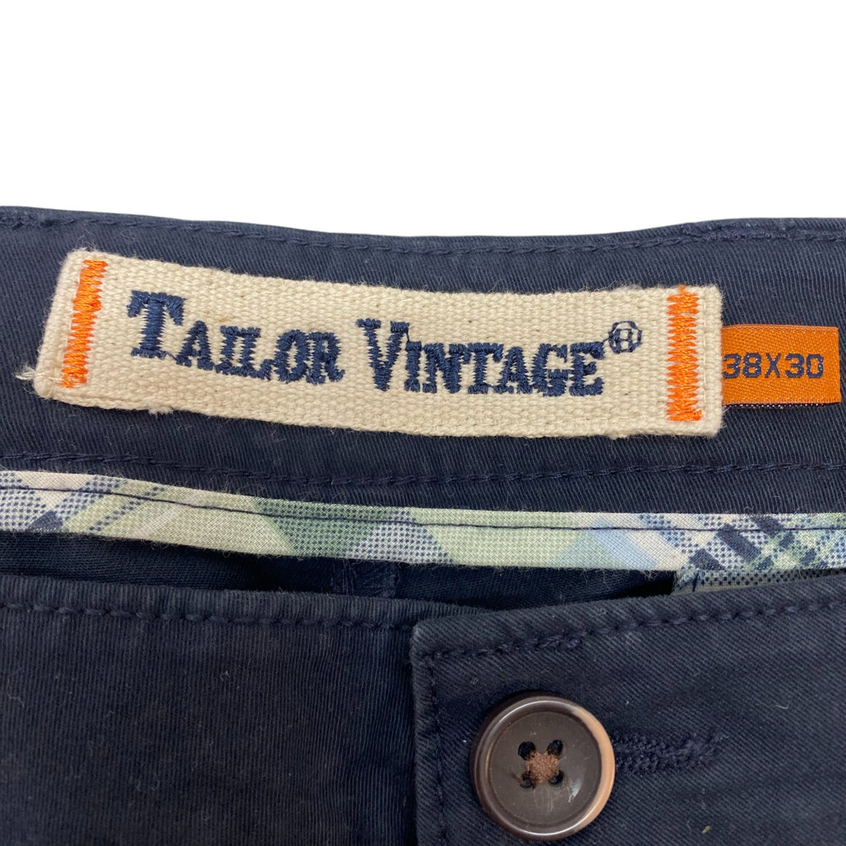 Tailor Vintage Men's Greenwich Slim Fit Pants SIZE - 38x30
