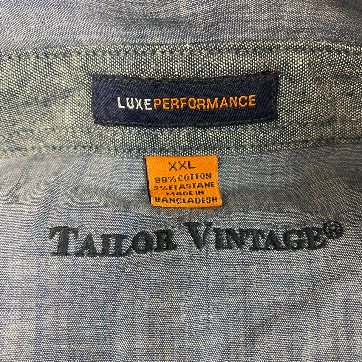 Tailor Vintage Men's Luxe Performance Button Up Shirt - Insignia Blue