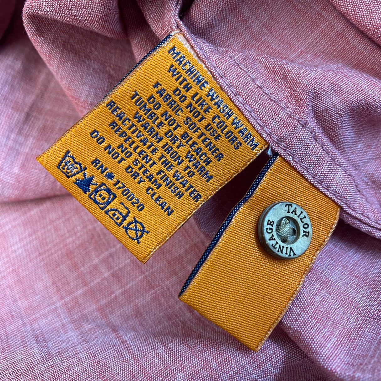 Tailor Vintage Men's Luxe Performance Button Up Shirt SIZE - Small