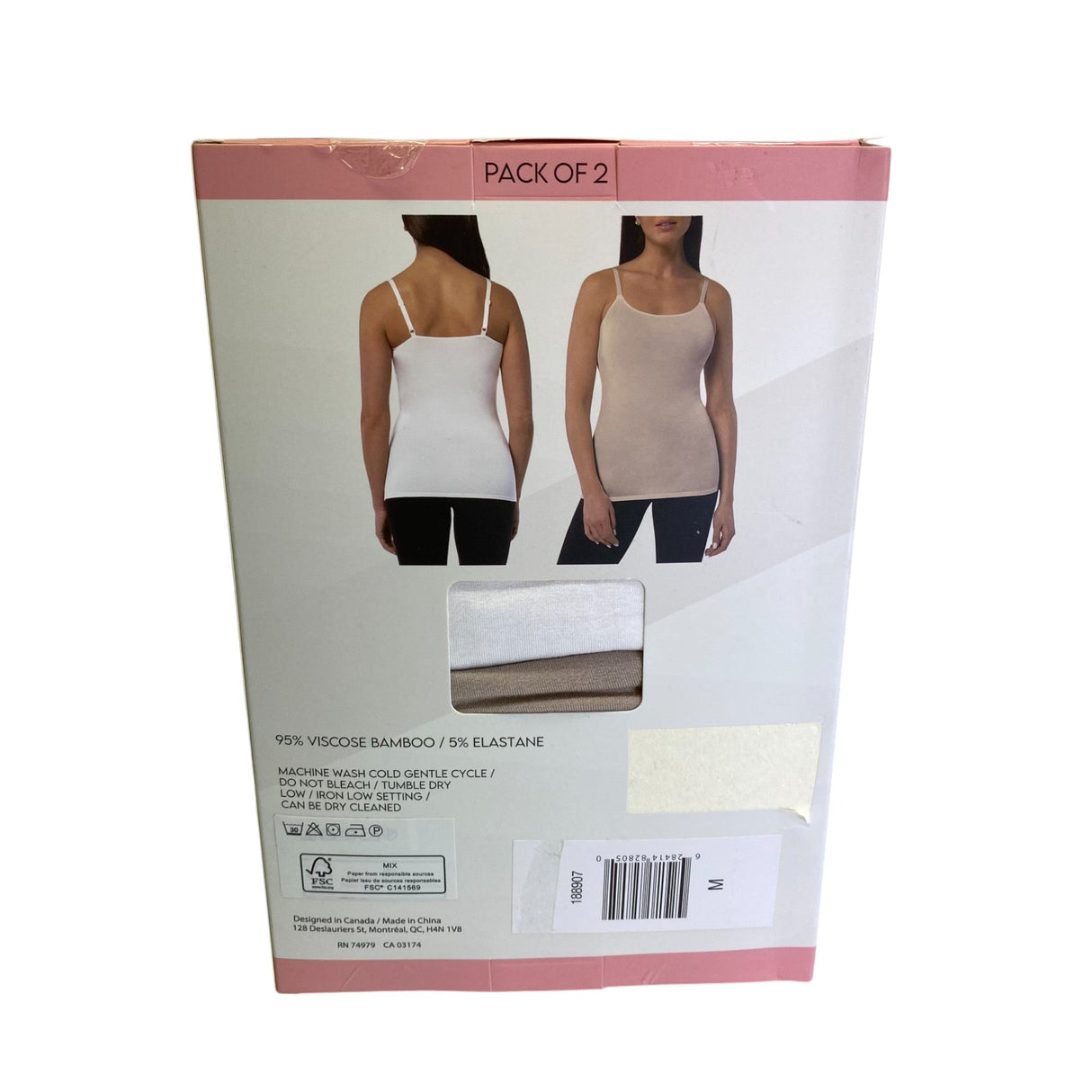 Parasuco 2x Ladie's Camisole With Adjustable Straps SIZE - Medium