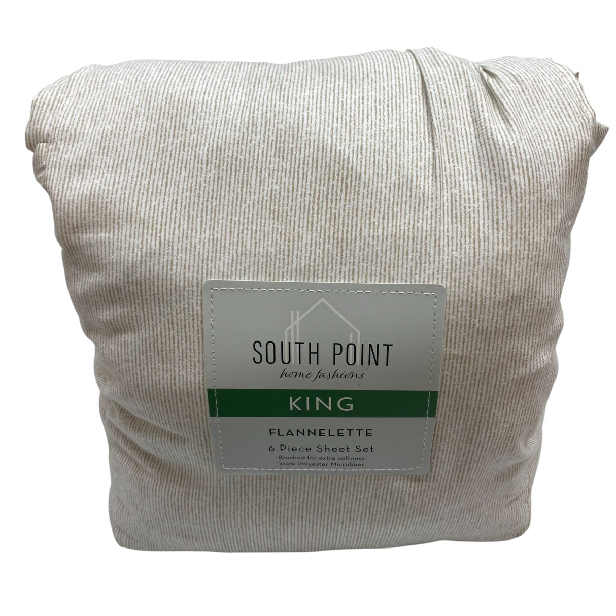 South Point Home Fashions Flannelette 6-Piece Sheet Set - King