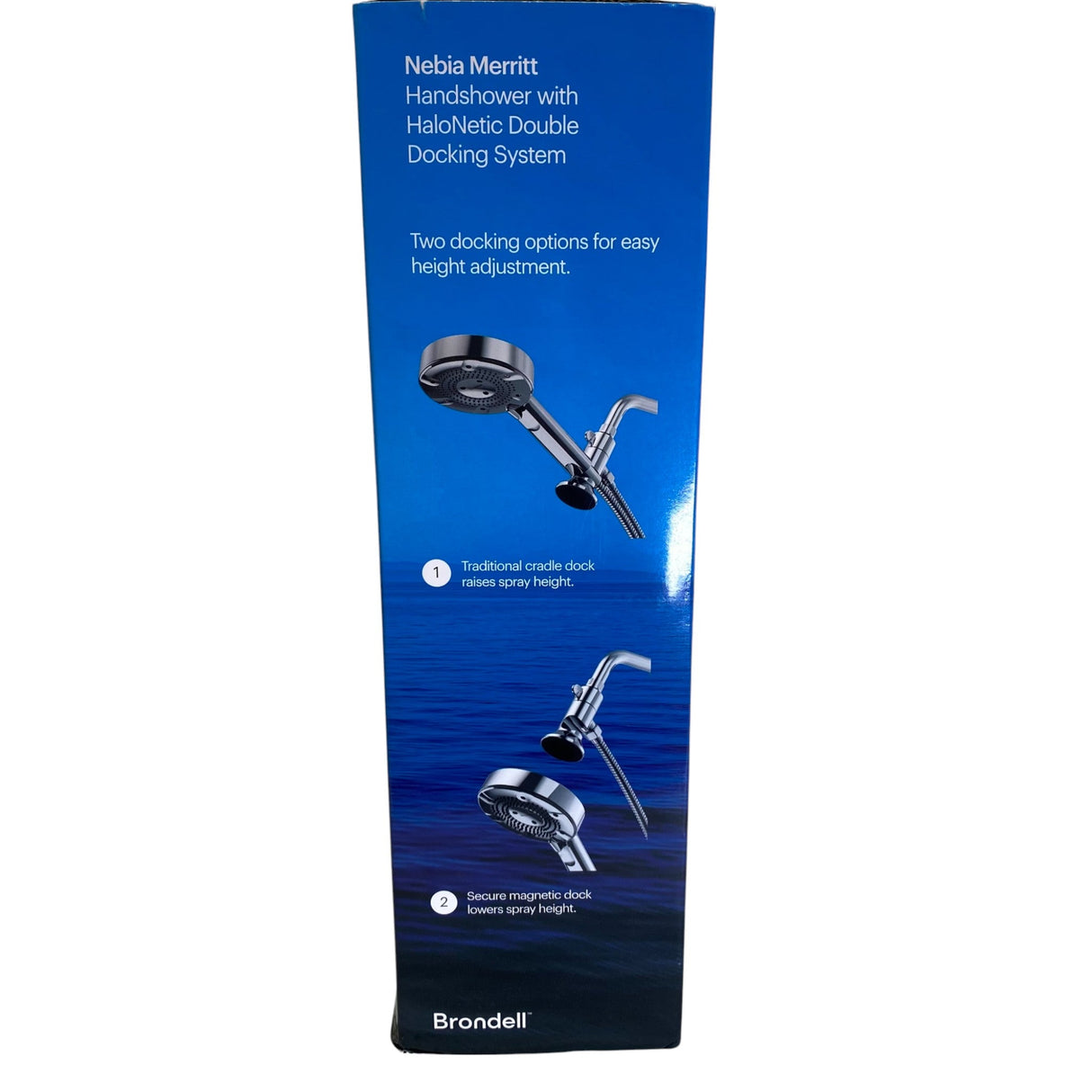 Brondell Nebia Merritt 5-setting Handheld Shower Head with HaloNetic Double Docking System