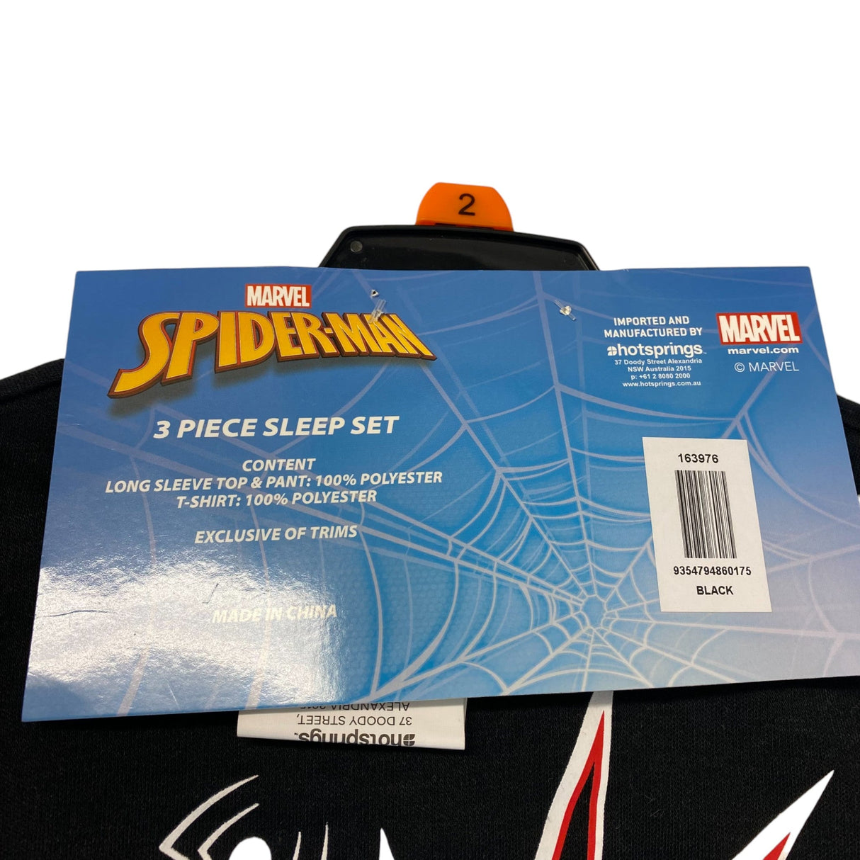 Marvel Boys Spider-Man 3 Piece Sleep Set SIZE - 2
