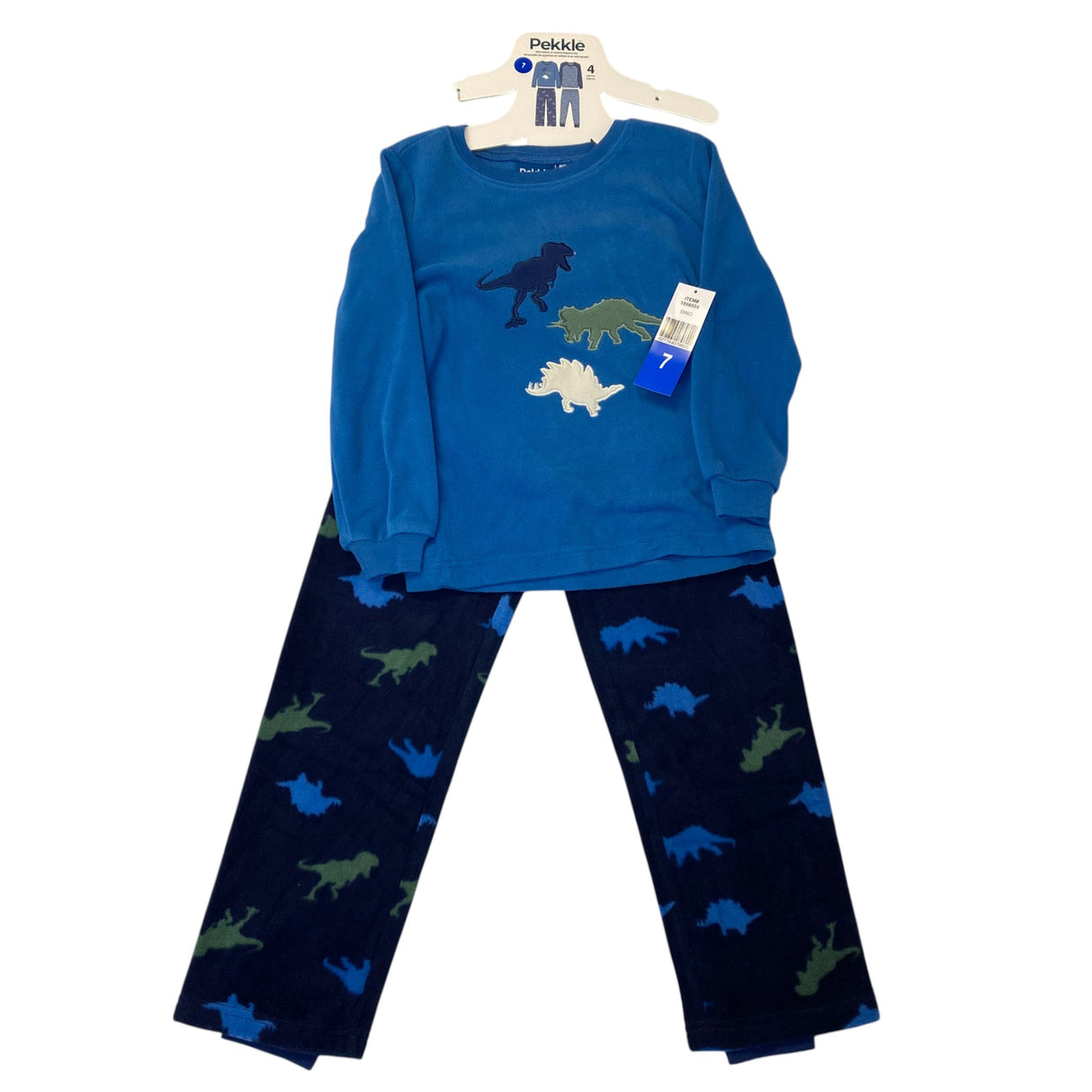 Pekkle Boys 3 Piece Pyjama Set - Dino SIZE - 7