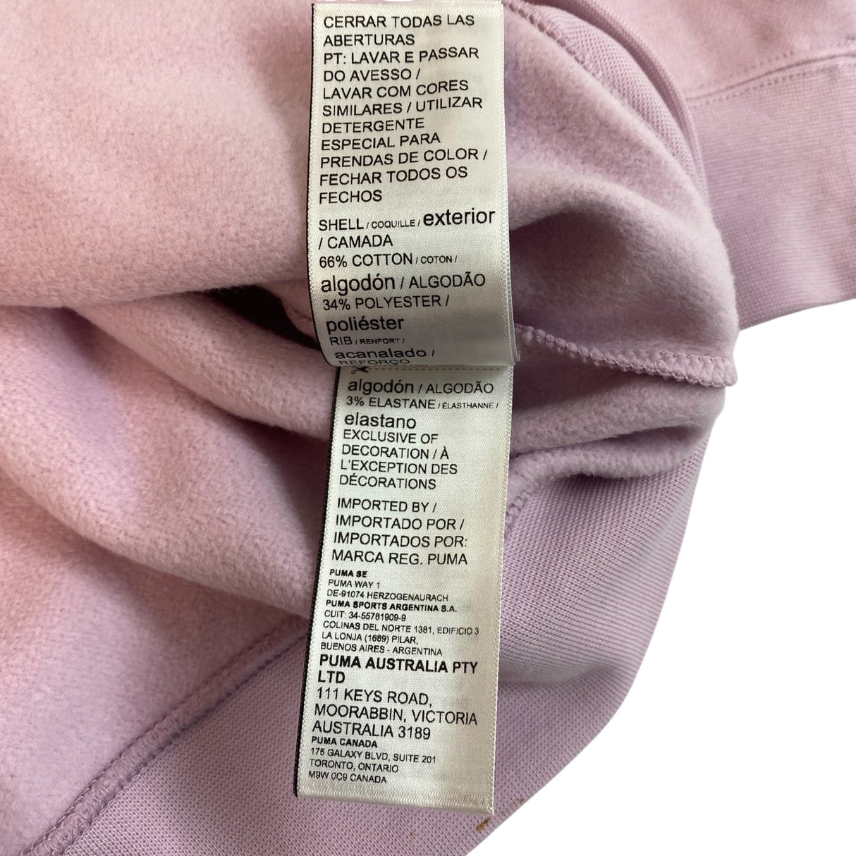 Puma Women's Elevated Logo 1/4 Zip Fleece Sweatshirt SIZE - Large