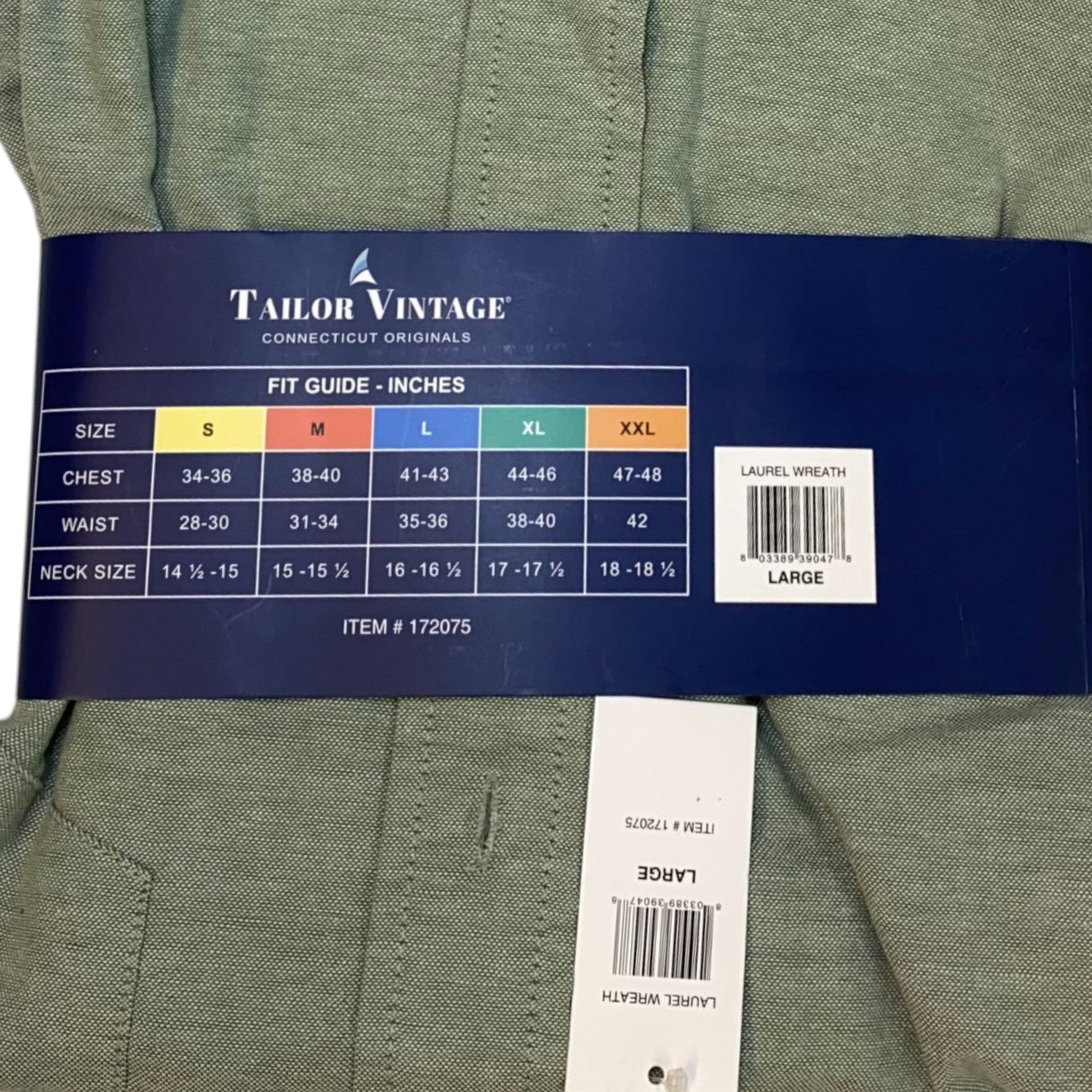 Tailor Vintage Men's Airotec Stretch Oxford Shirt SIZE - Large