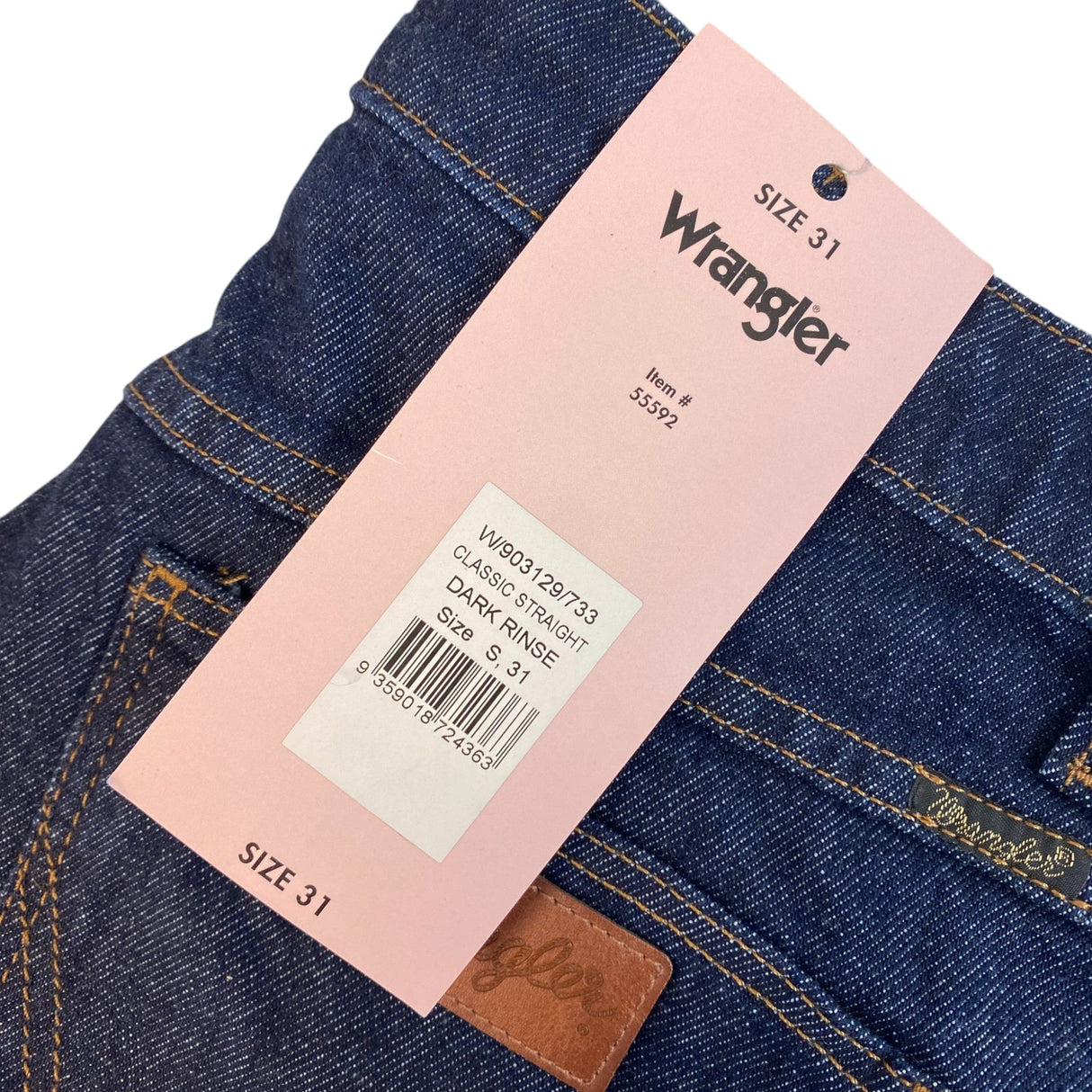 Wrangler Men's Classic Straight Fit Jeans SIZE - 31