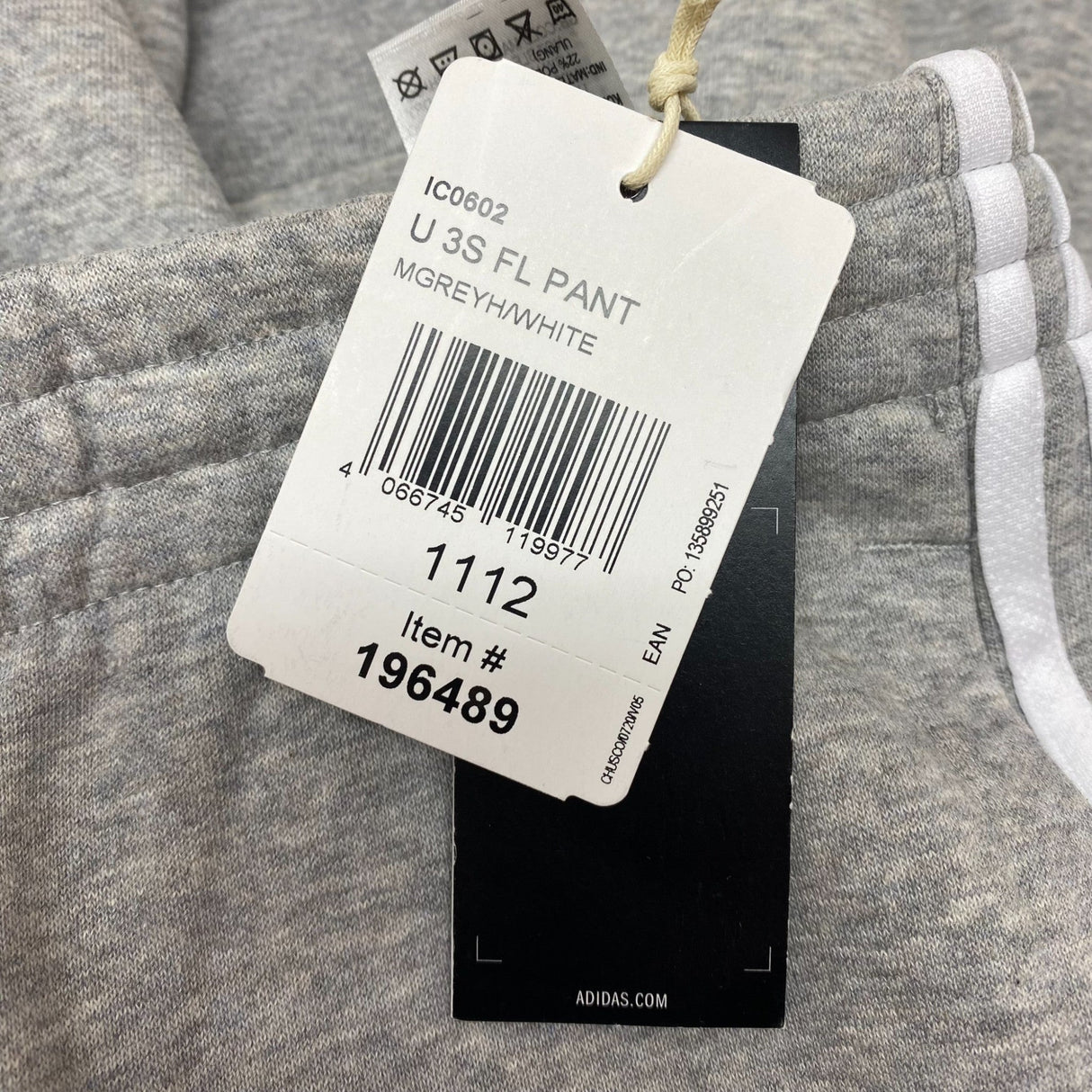 Adidas 3 Stripe Hooded Zip Top and Full Length Pants - 11-12Y SIZE - 12