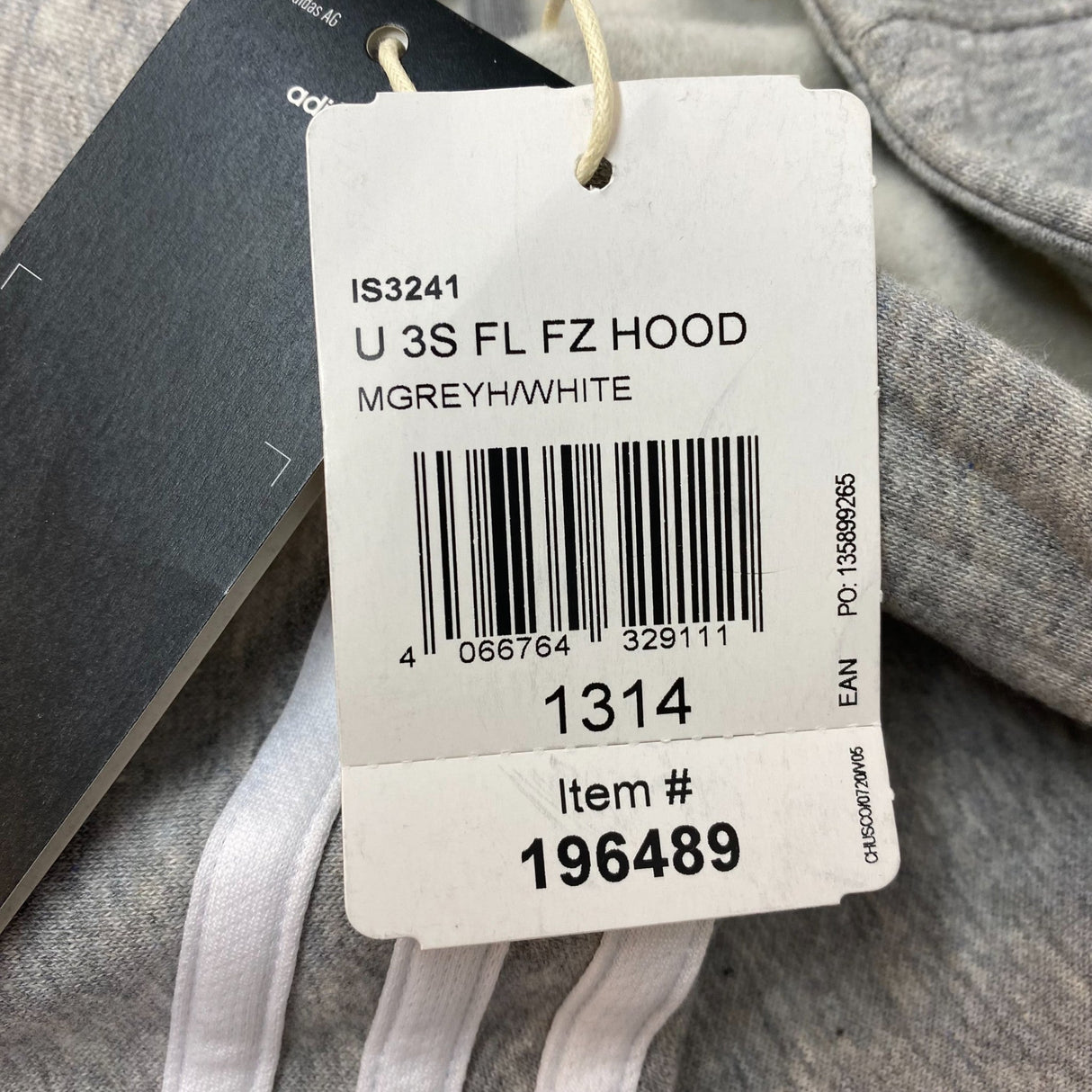 Adidas 3 Stripe Hooded Zip Top and Full Length Pants - 13-14Y SIZE - 14