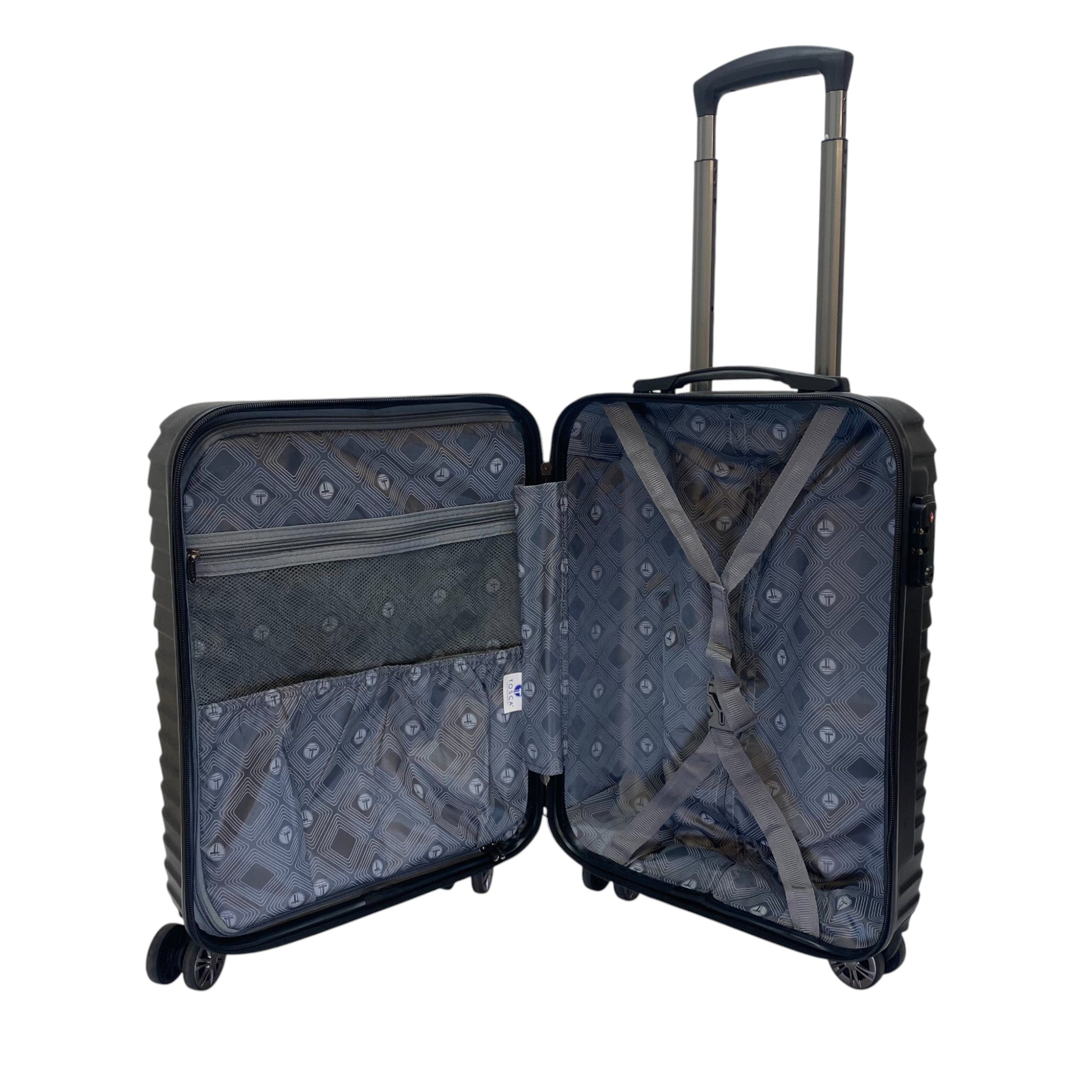 Tosca Huston Hardside 55cm Carry On Luggage Suitcase