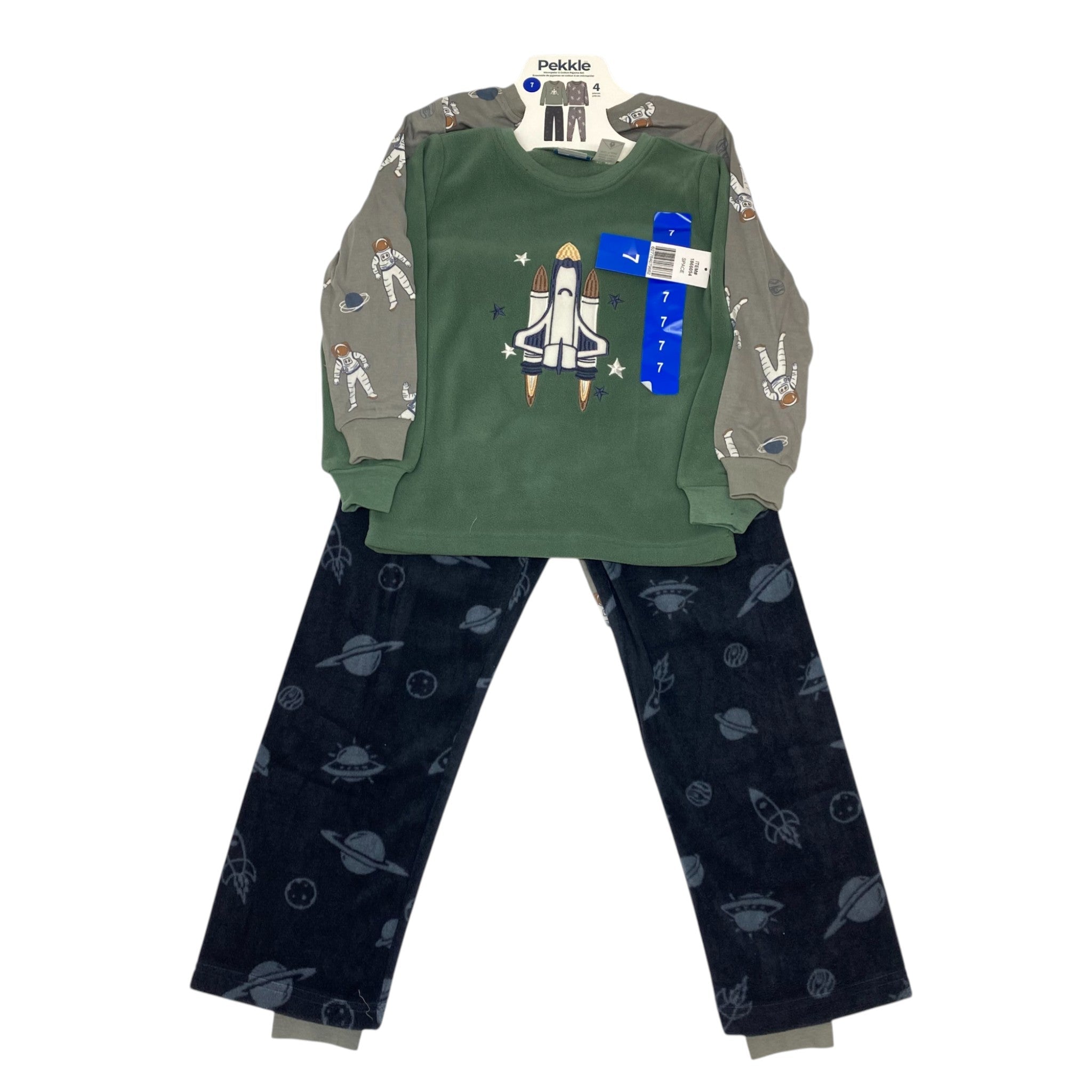 Pekkle Boys 4 Piece Pyjama Set - Space SIZE - 7
