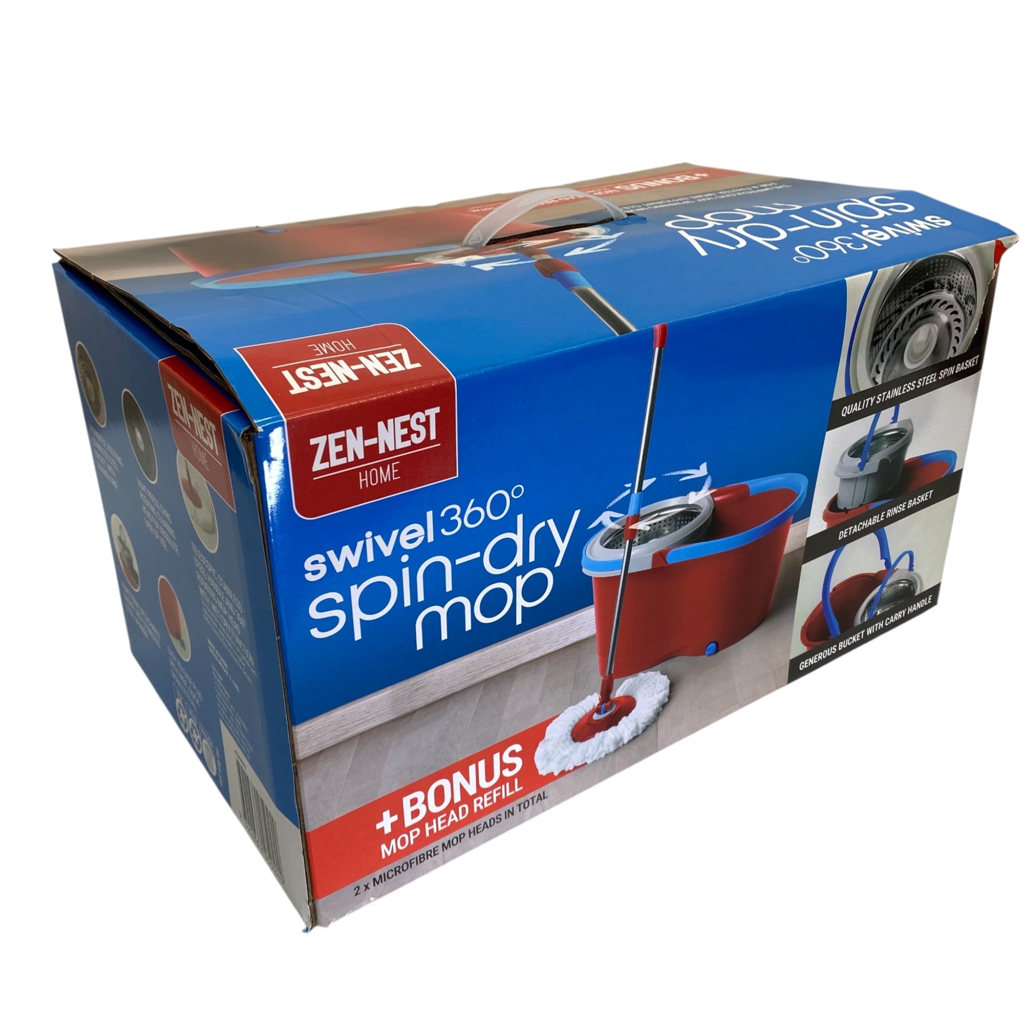 Zen-Nest Home Swivel 360 Spin-Dry Mop