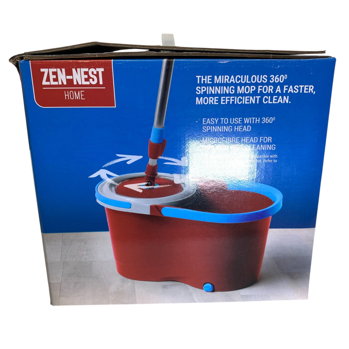 Zen-Nest Home Swivel 360 Spin-Dry Mop