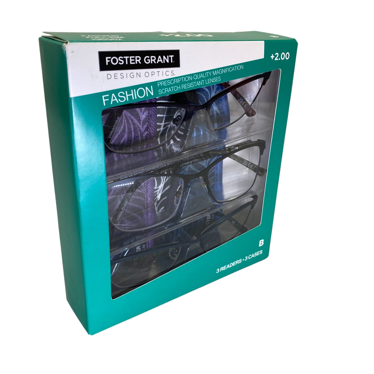 Foster Grant 3x Reading Glasses +2.00