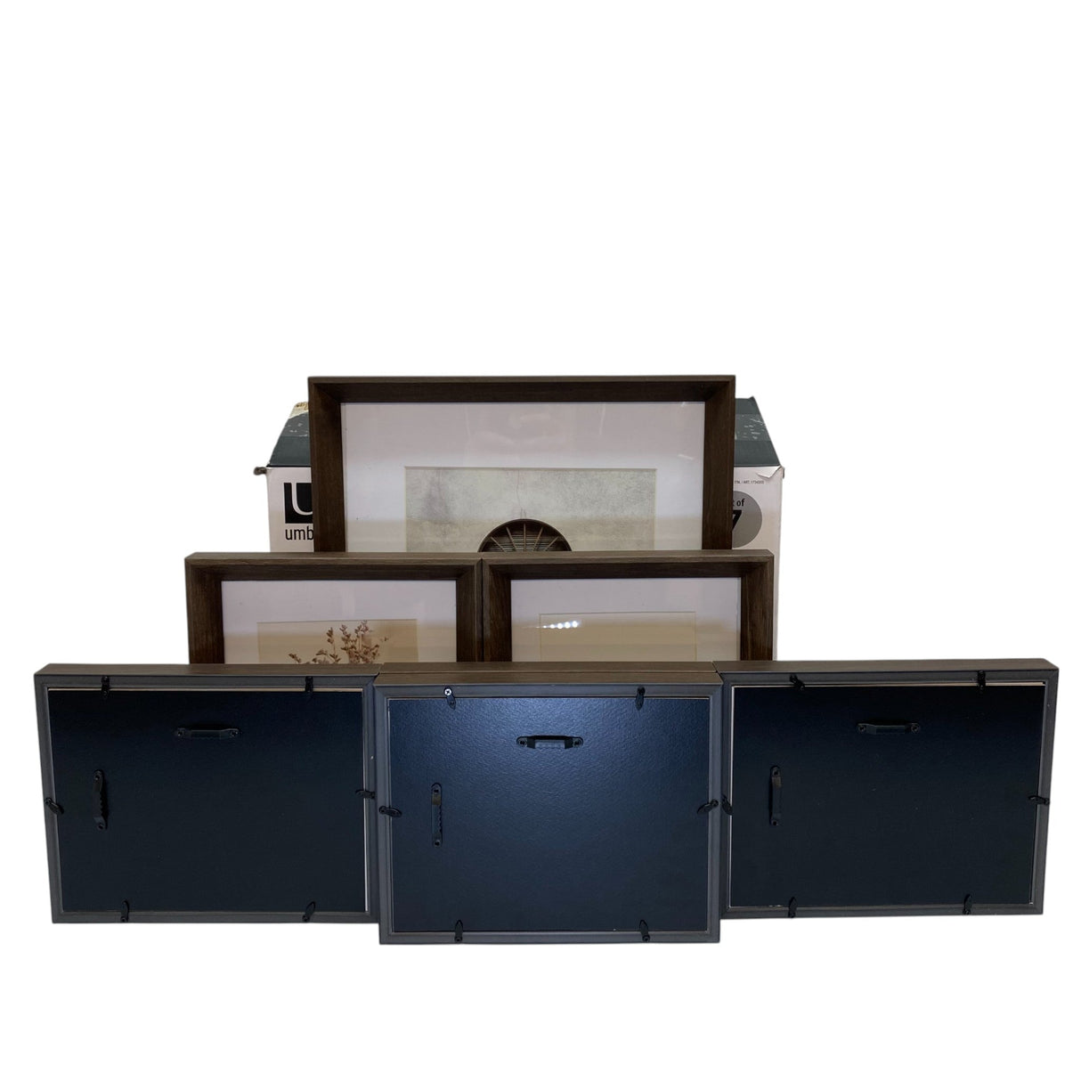 Umbra 7-piece Gallery Picture Frame Set - Aged Walnut