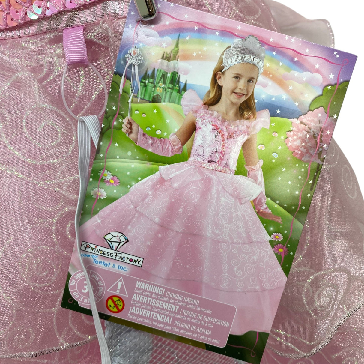 Teetot Princess Factory Costume - 7-8 Years