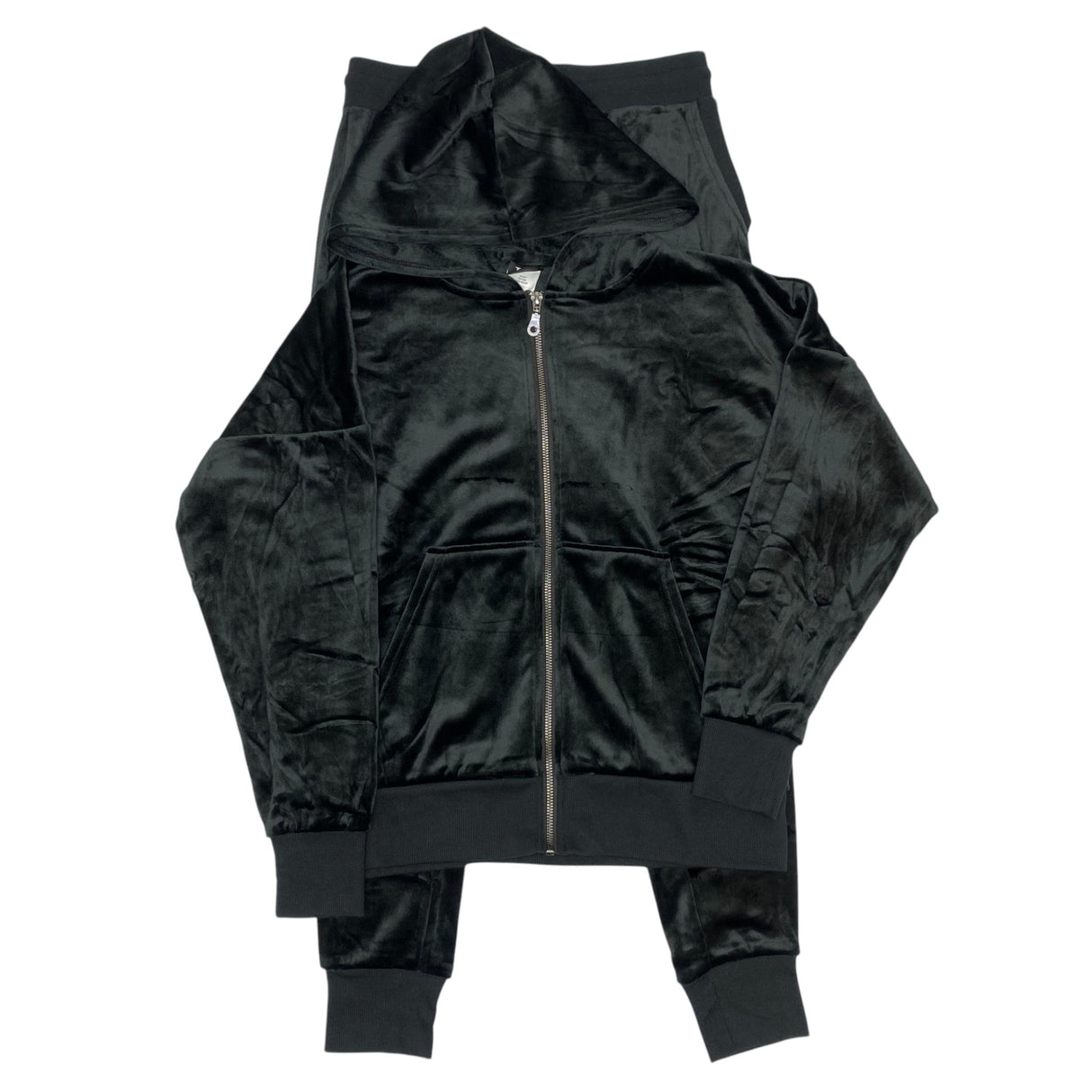 Jezebel Women's Velour Hoodie And Jogger Set - Black SIZE - Small