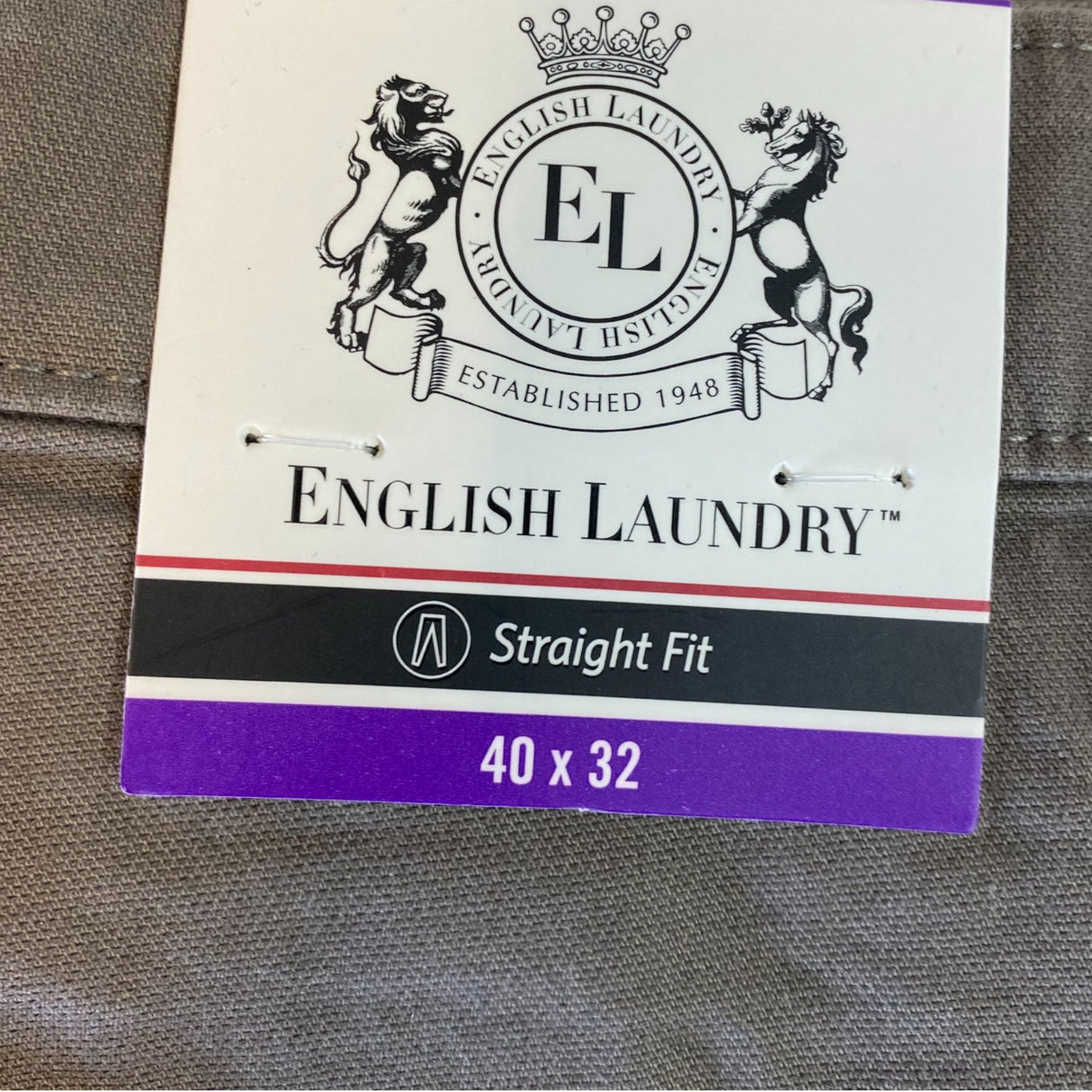 English Laundry Men's Straight Fit 5 Pocket Pants SIZE - 40x32